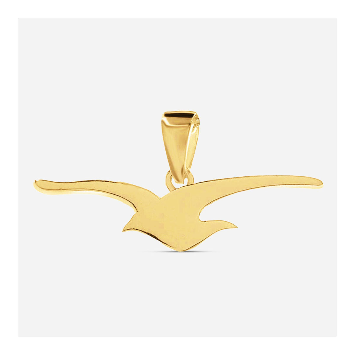 Kettenanhänger Möwe - 18k vergoldet