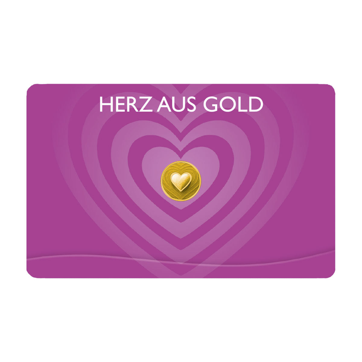 Goldmünze Herz