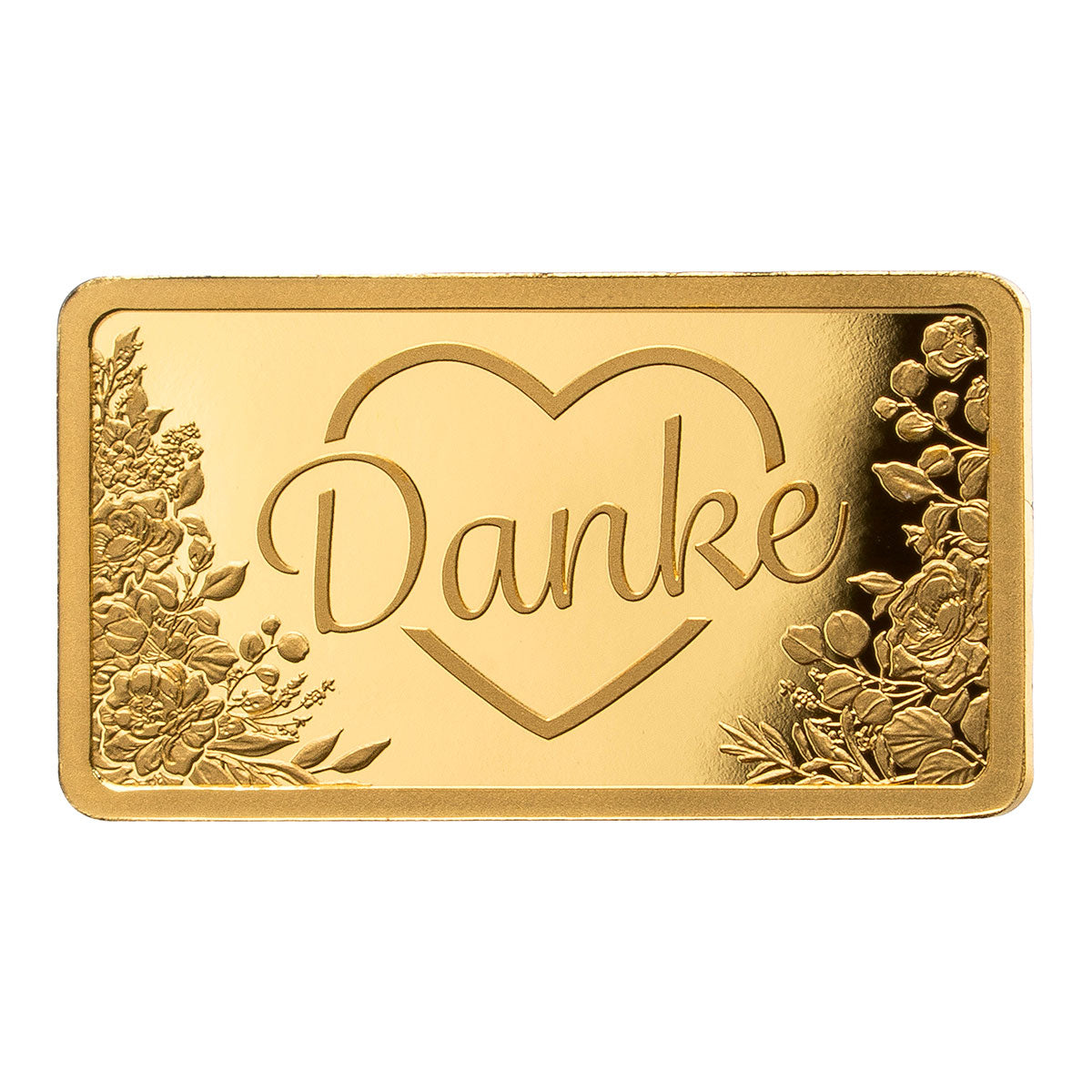 Goldbarren "Danke"