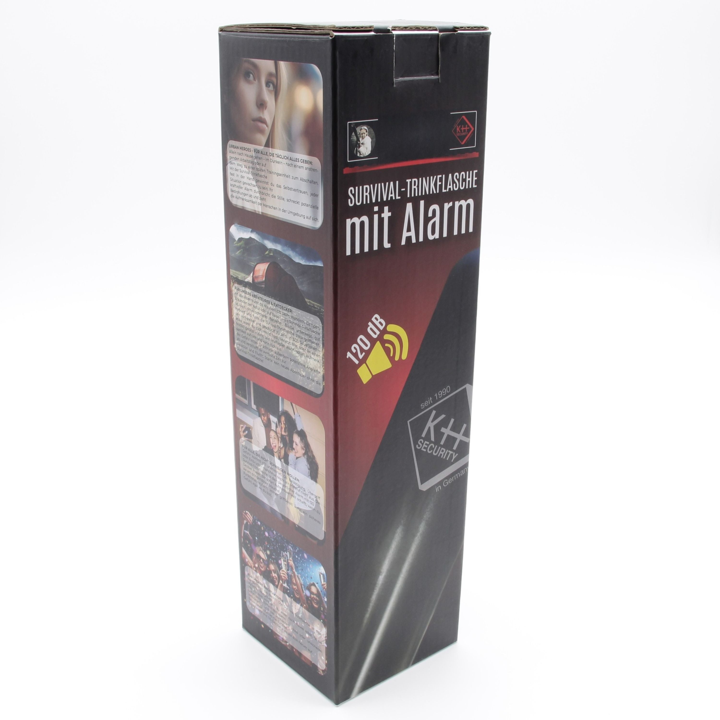 Trinkflasche mit SOS-Alarm