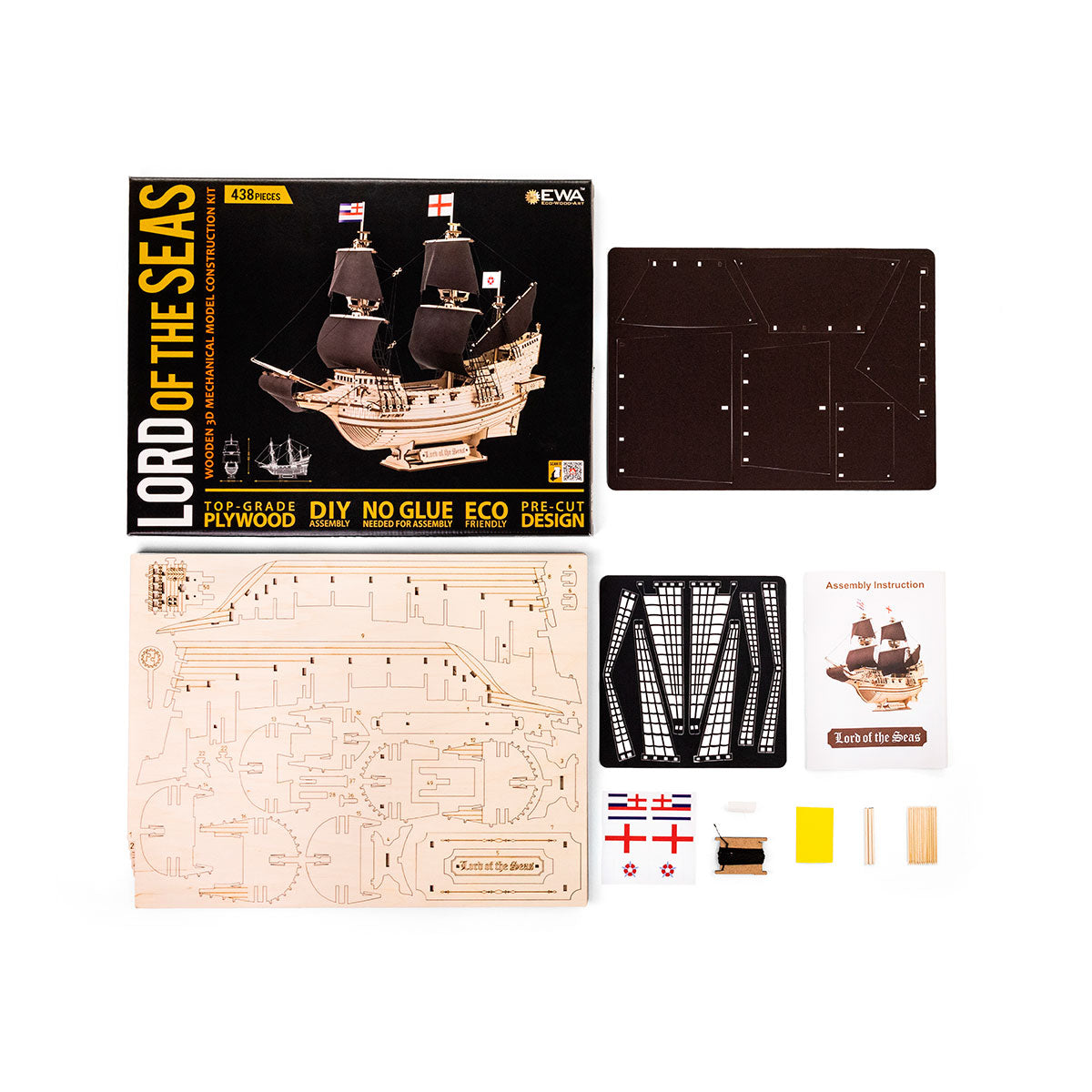 3D-Holzpuzzle Segelschiff "Lord of the Seas"