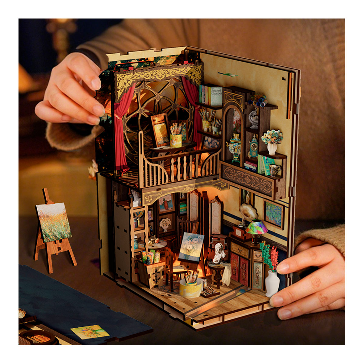 Diorama mit Puzzle - Van Gogh