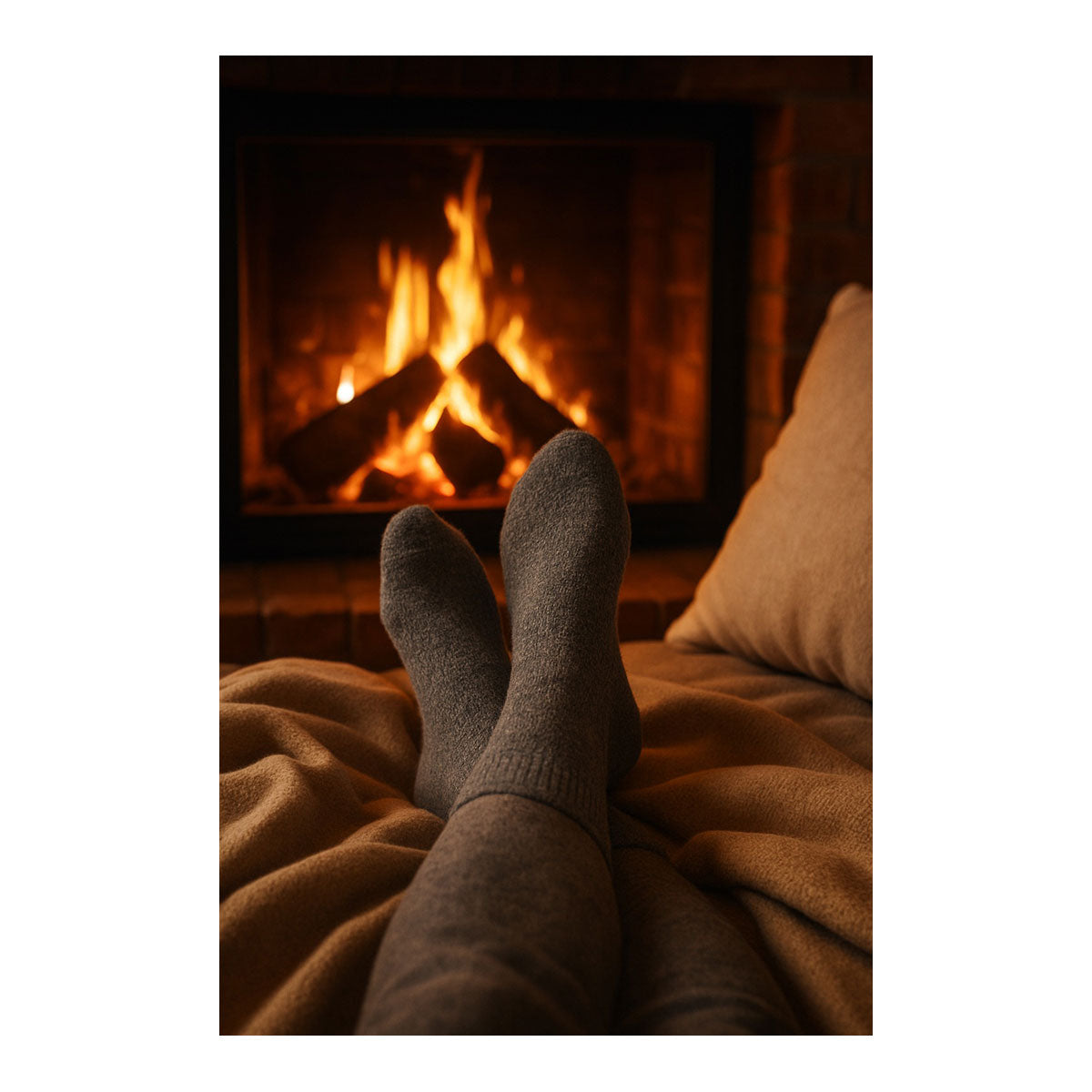 Alpaka Socken - grau