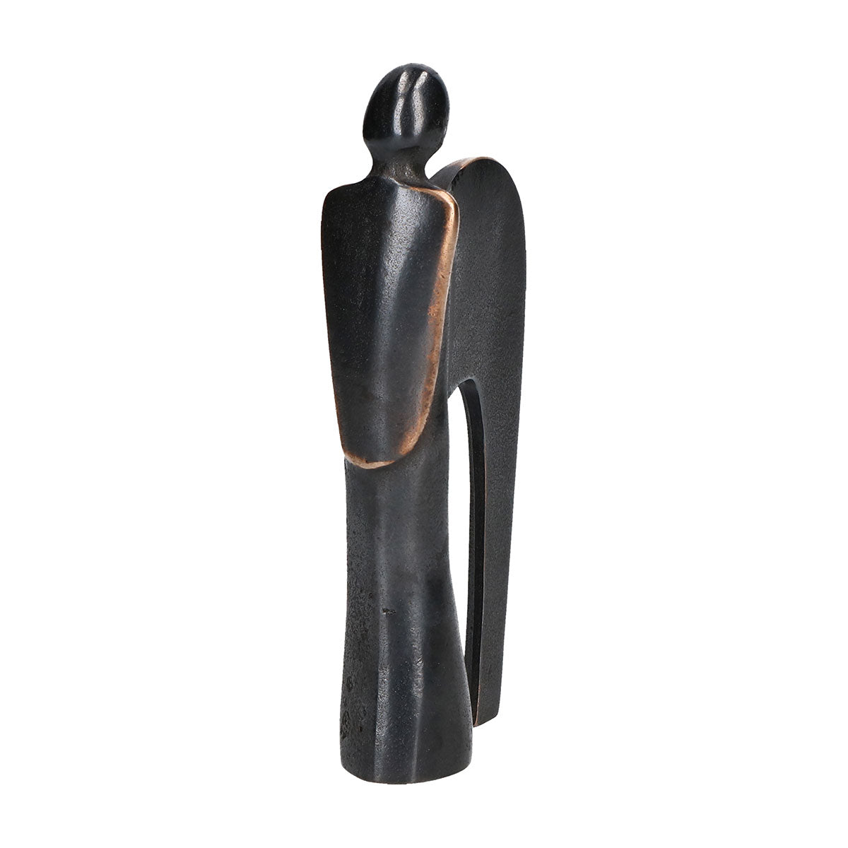 Bronzefigur - Engel patiniert