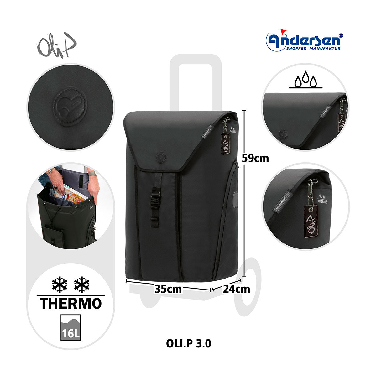Alu Star Shopper Oli.P 3.0 - schwarz