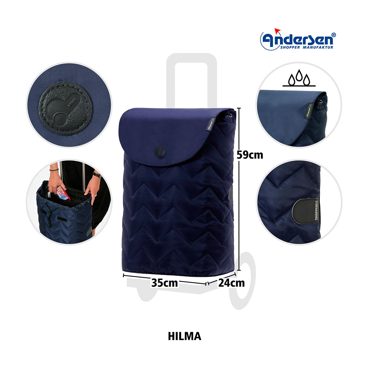 Alu Star Shopper Hilma - blau