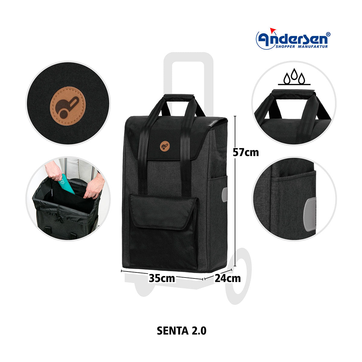 Quattro Shopper Senta 2.0 schwarz