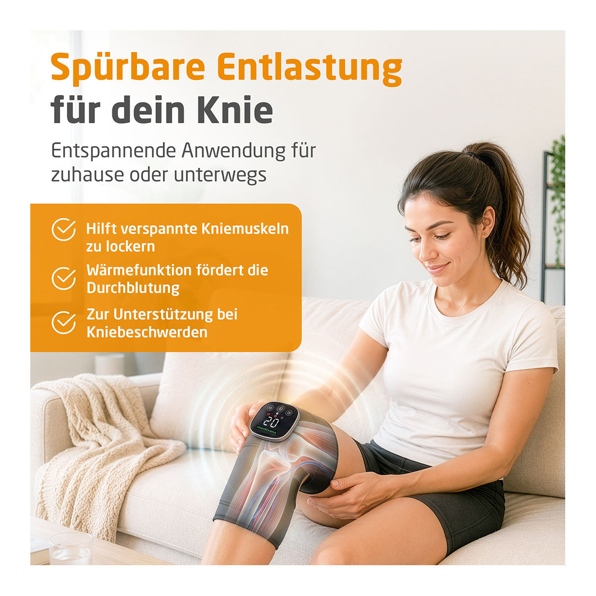 Kabelloses Vibrations-Kniemassagegerät KM 100