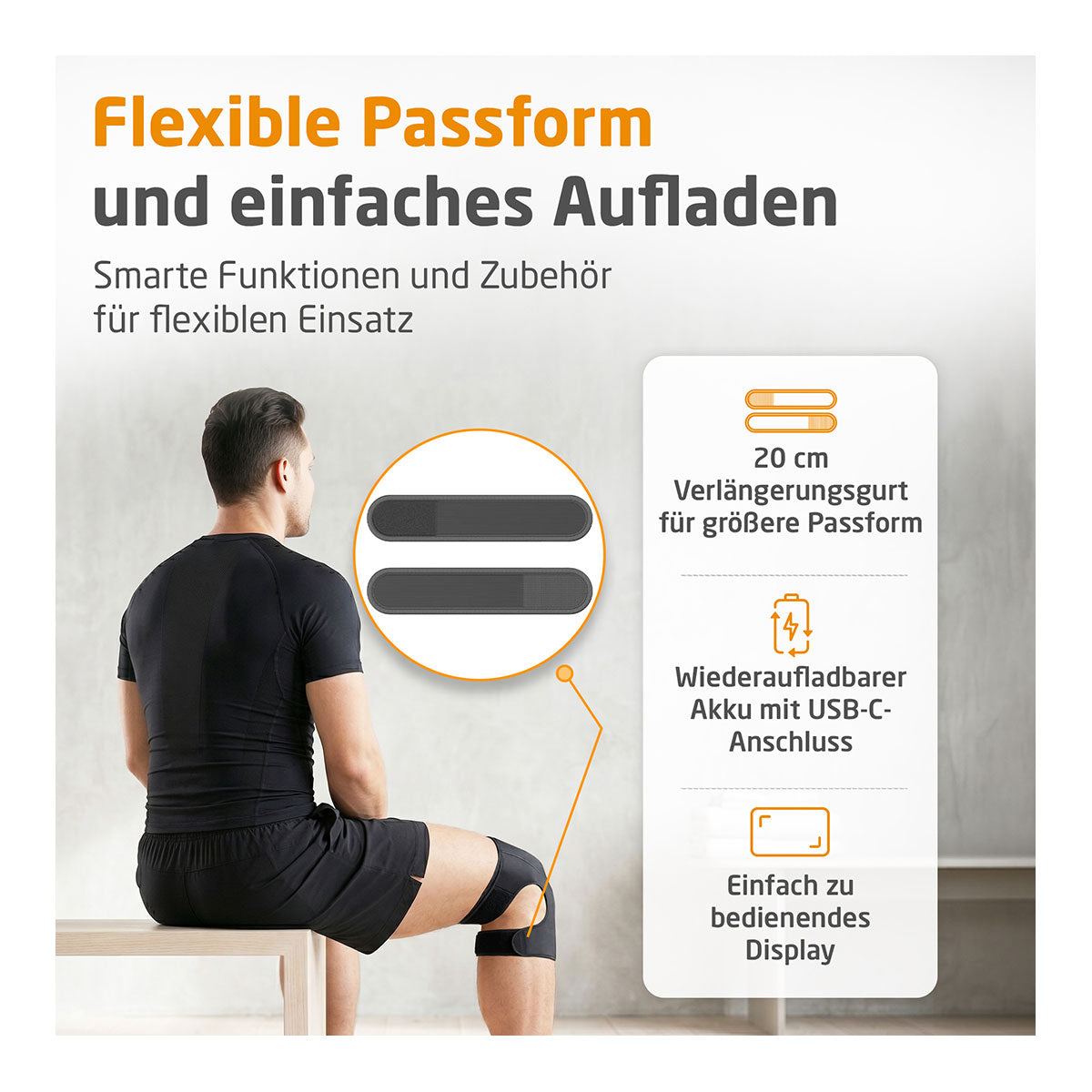 Kabelloses Vibrations-Kniemassagegerät KM 100