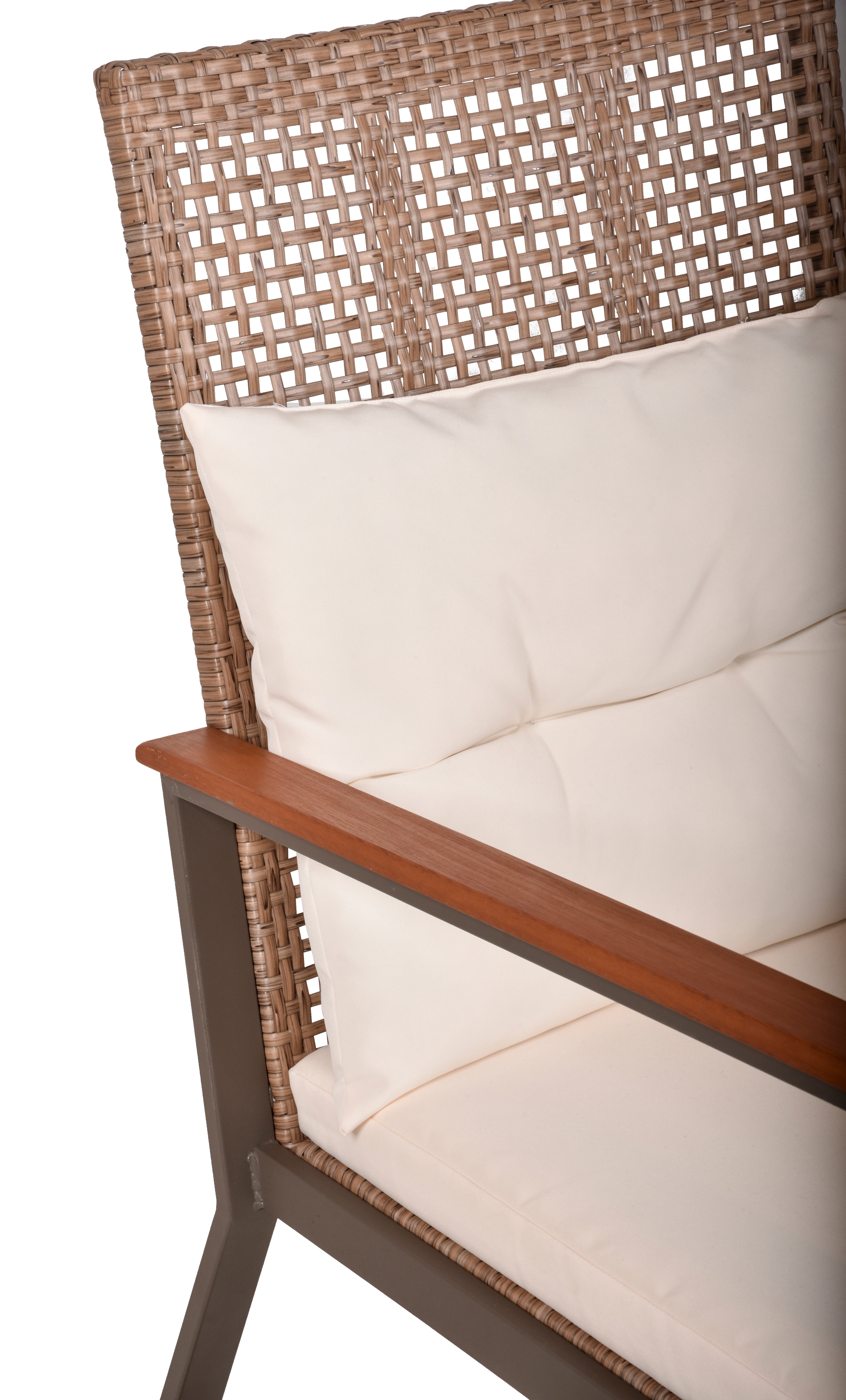 Schaukelstuhl Set SINALOA (Teak Look)