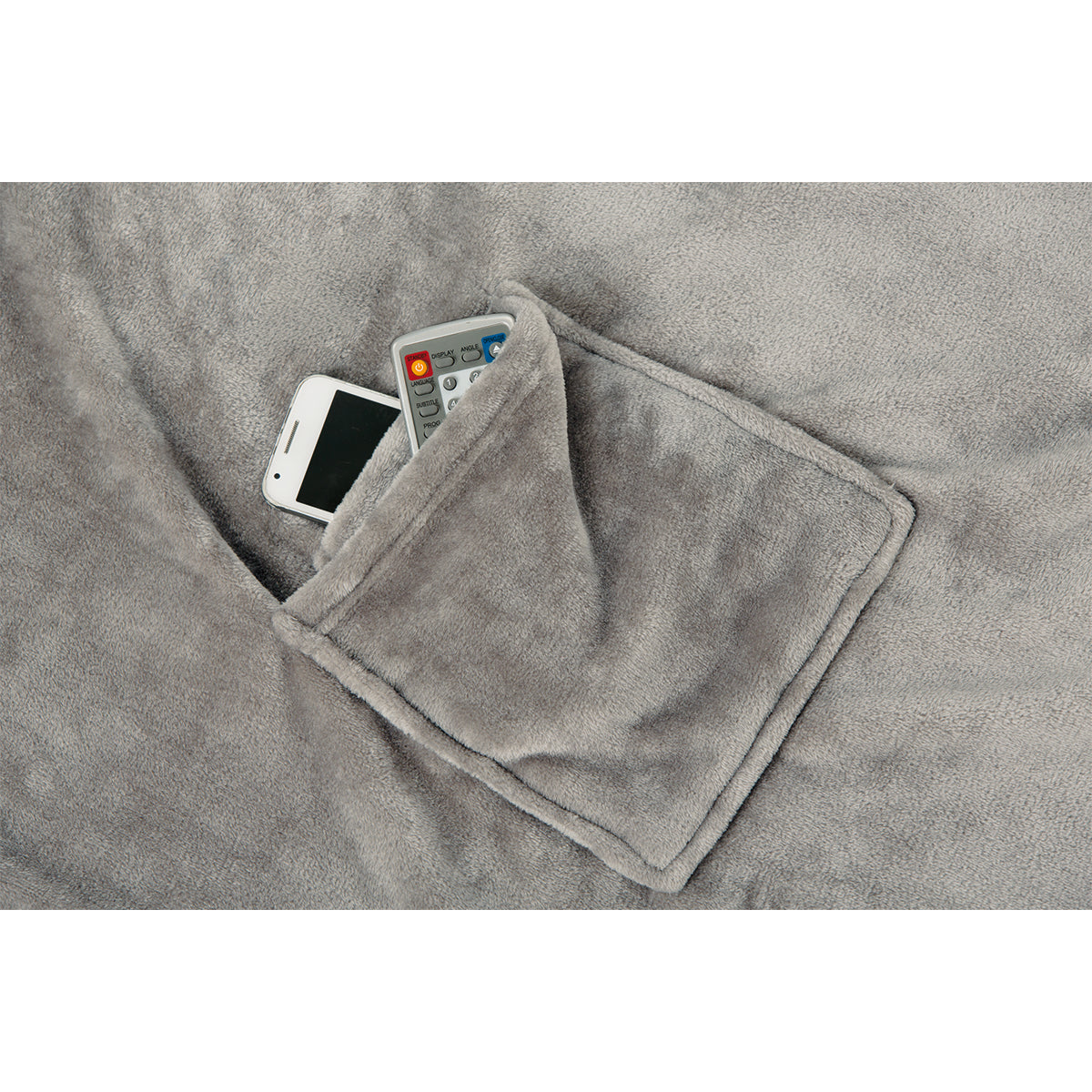 Ärmeldecke Silbergrau