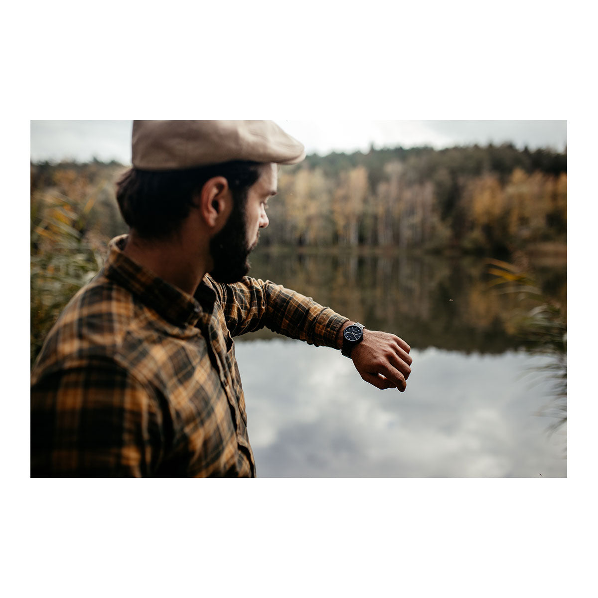 Damen- und Herren-Solaruhr Mystic Mooreiche