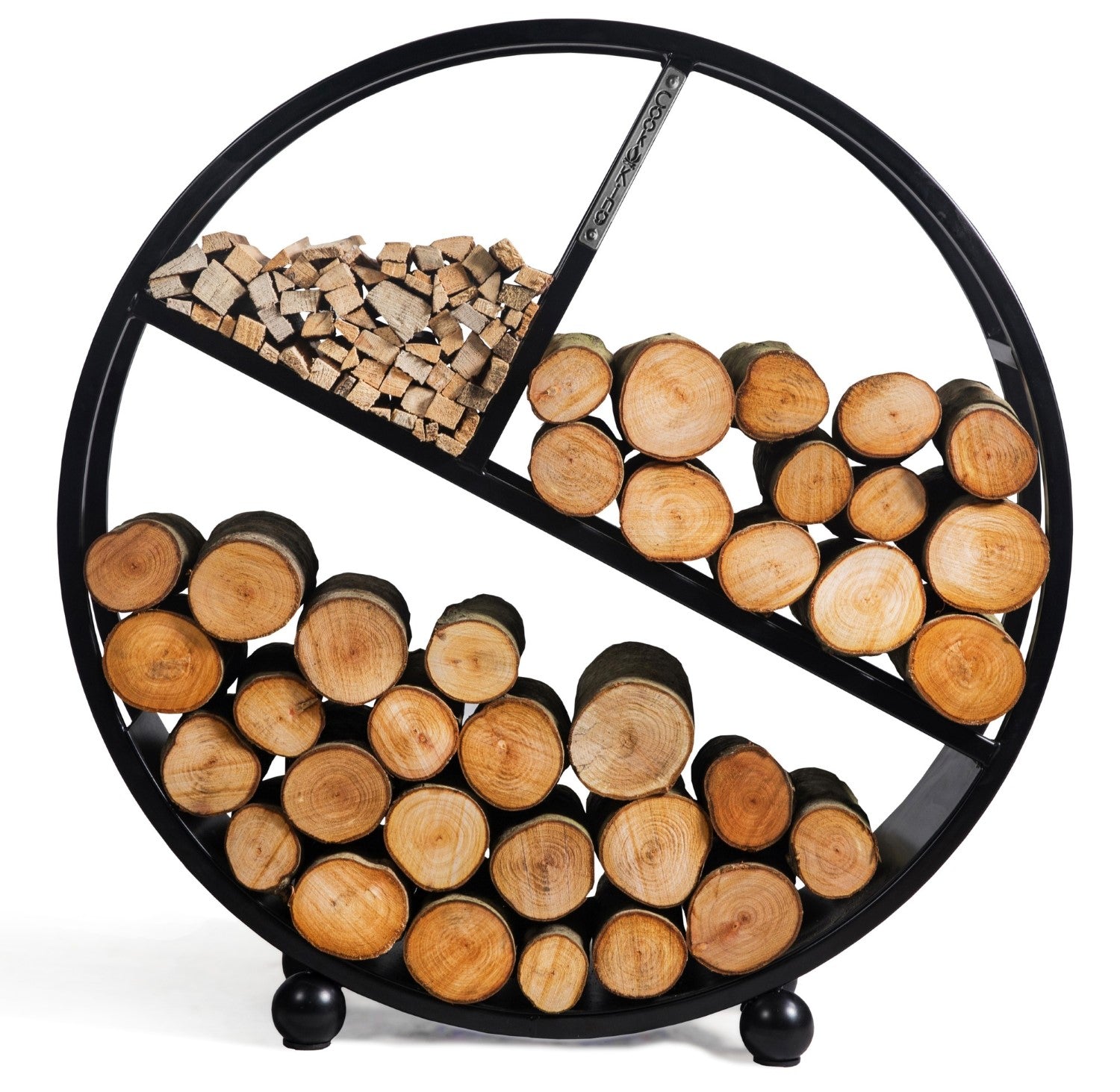 Kaminholzregal Kalifornien rund - 80cm