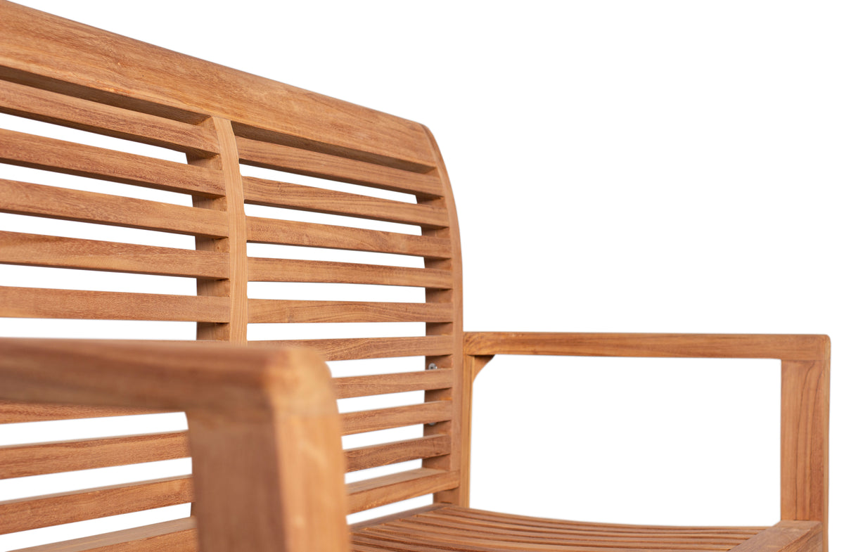 Gartenbank Derby Teak 120 cm stapelbar