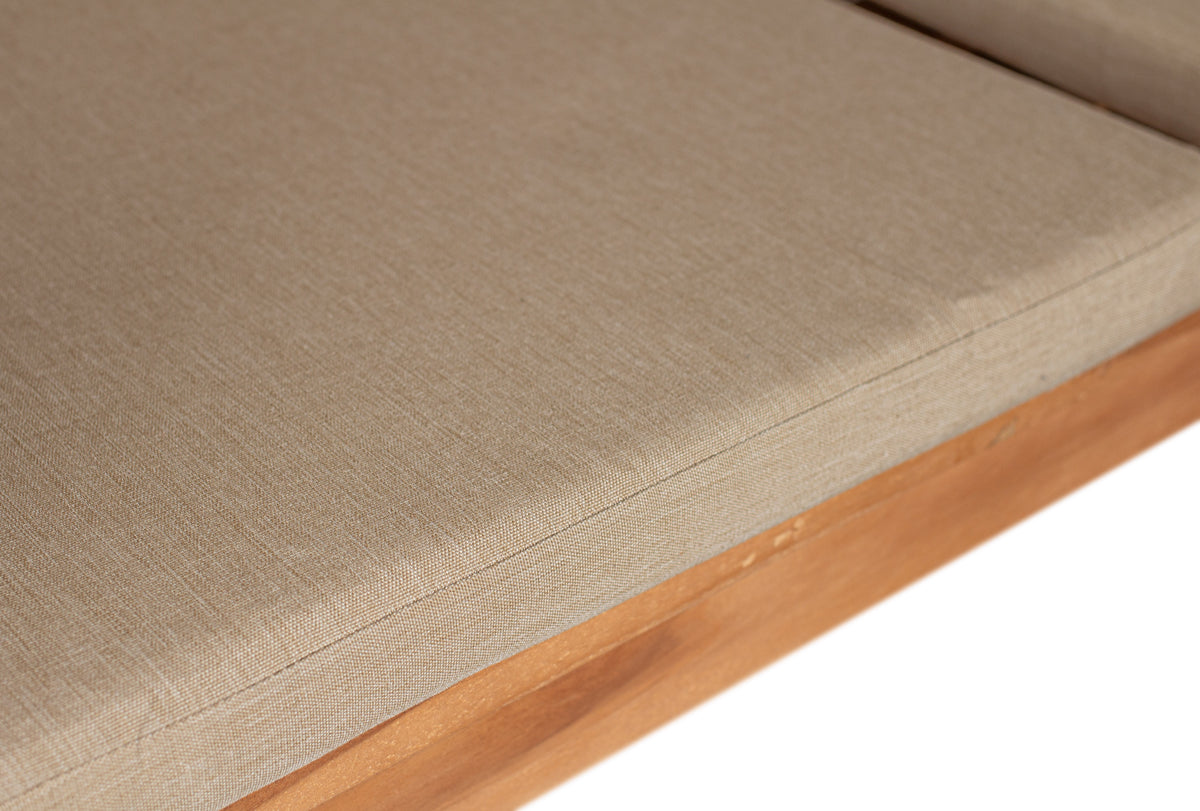 Sitzkissen 2er Set uni taupe ca. 50x50 cm
