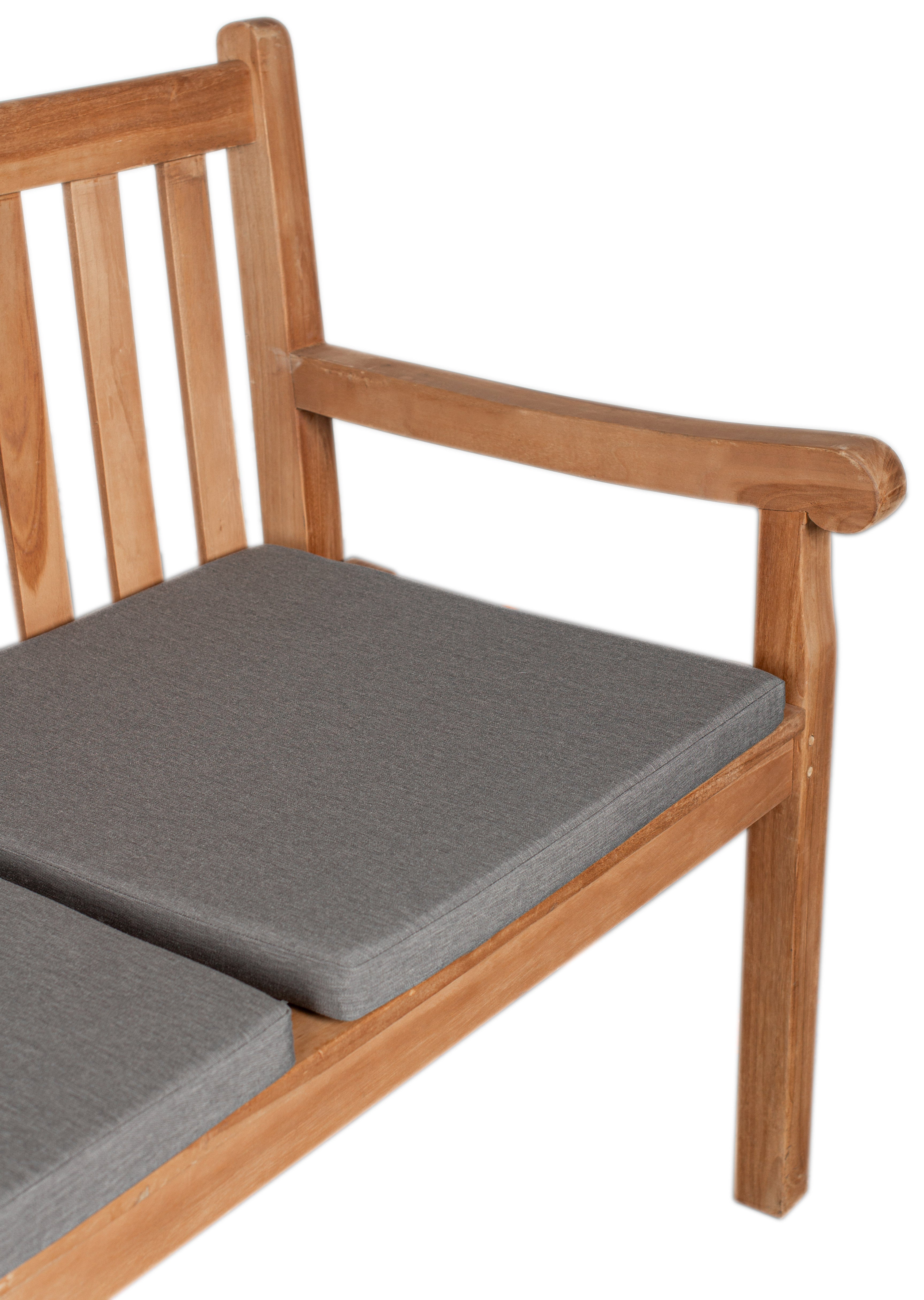 Sitzkissen 2er Set uni grey ca. 50 x 50 cm