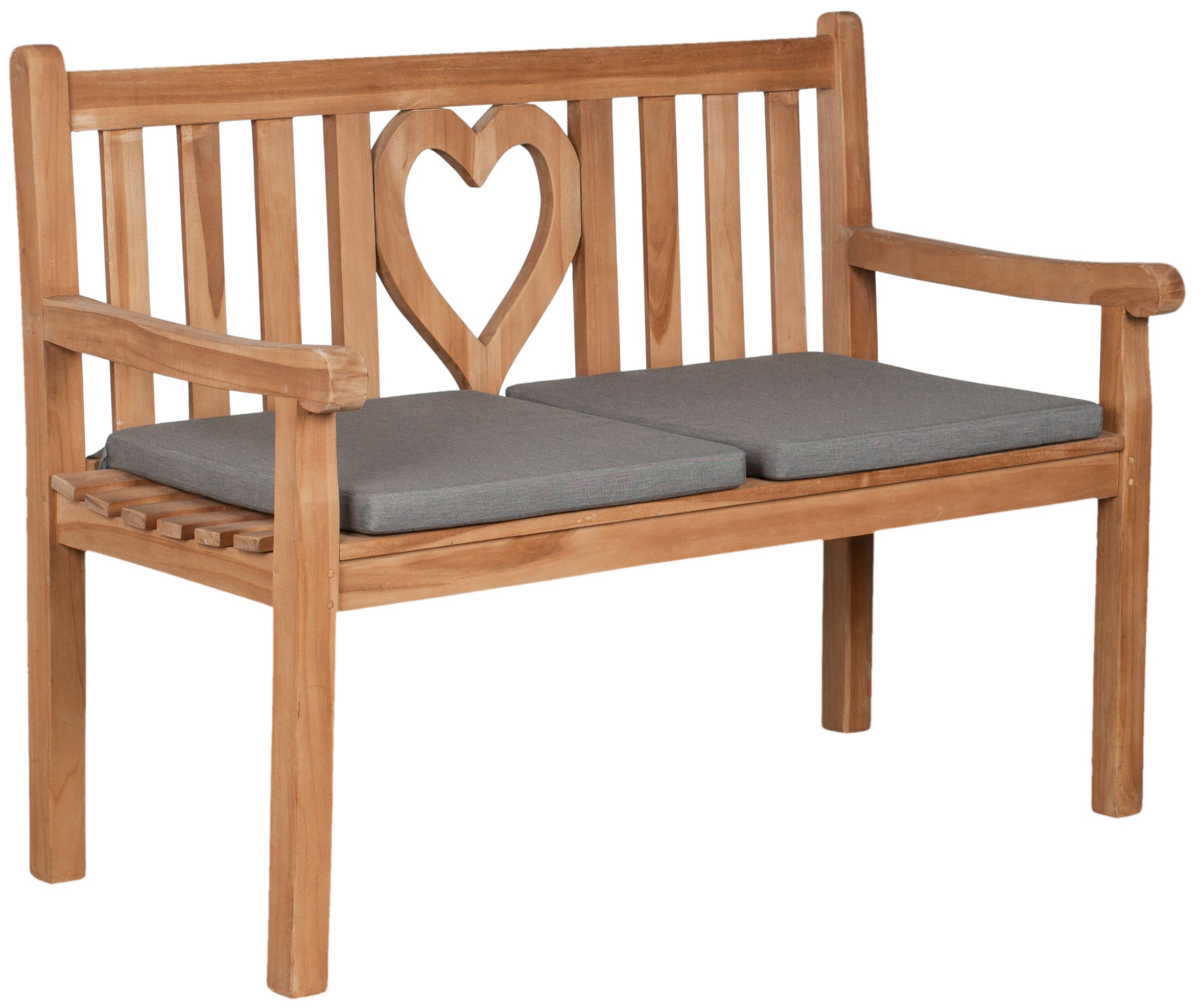Sitzkissen 2er Set uni grey ca. 50 x 50 cm