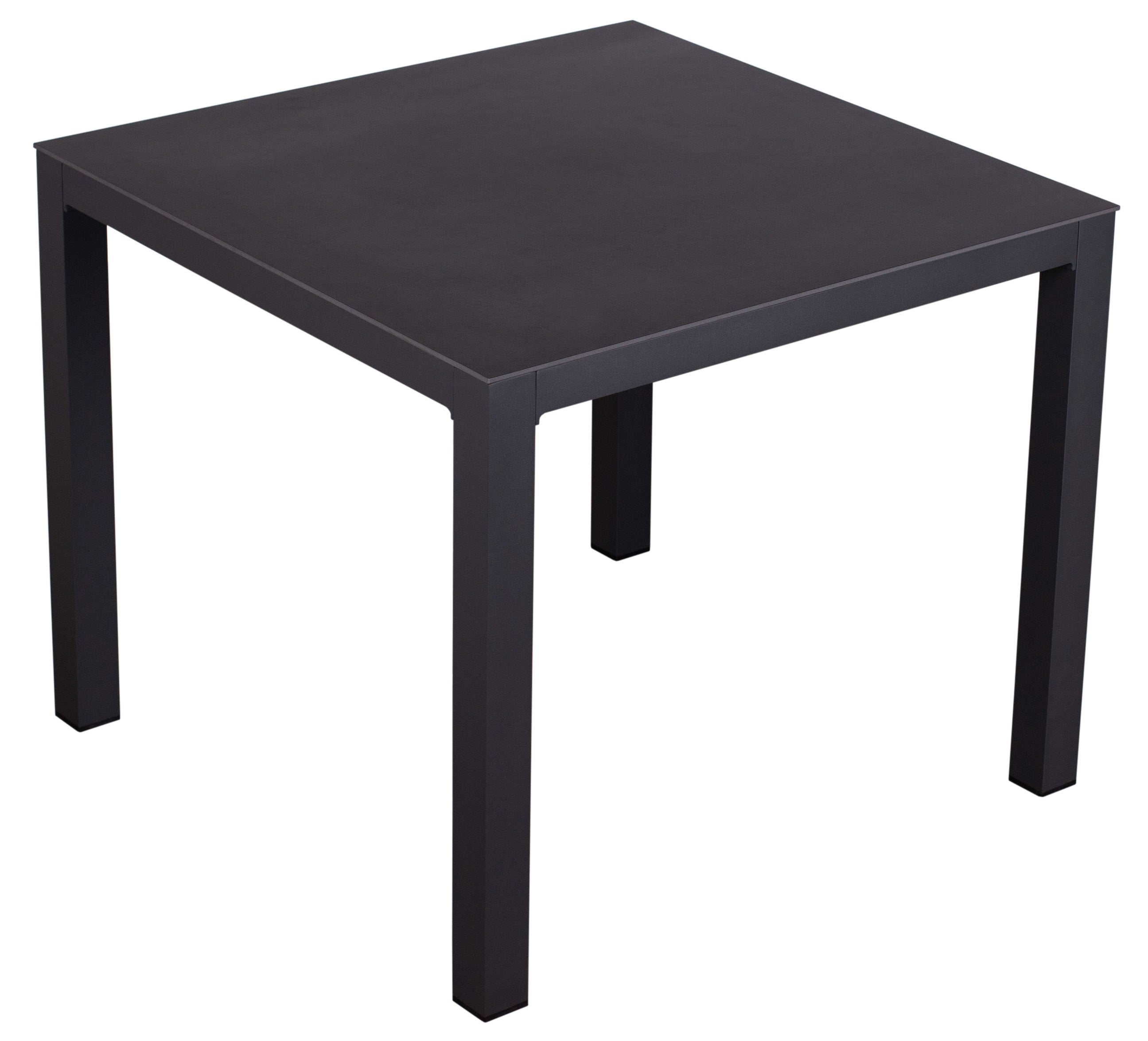 Gartenmöbelset Diningsessel Alicante anthrazit mit Tisch Tarifa (90x90 cm)