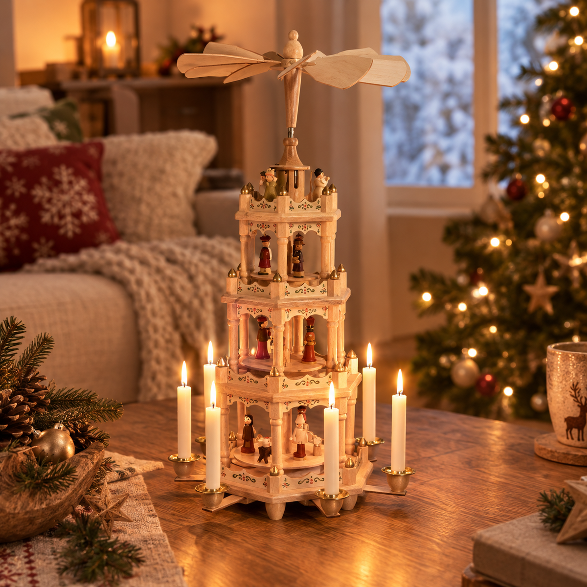 Weihnachtspyramide aus Holz