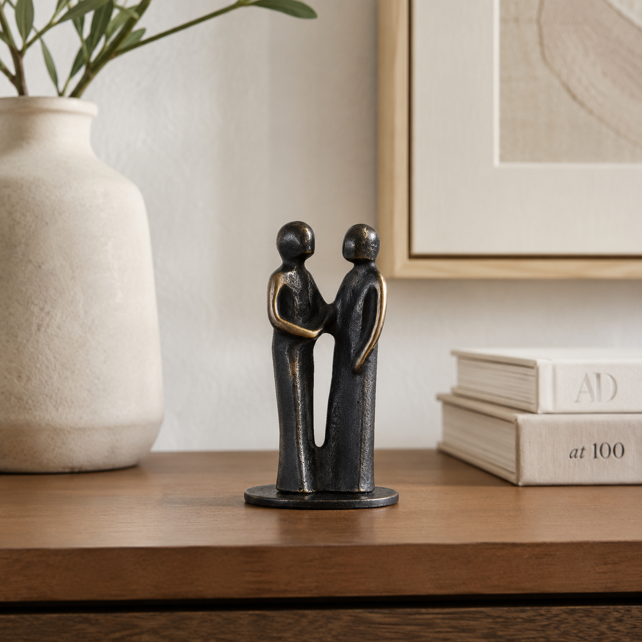 Bronzefigur "Danke"