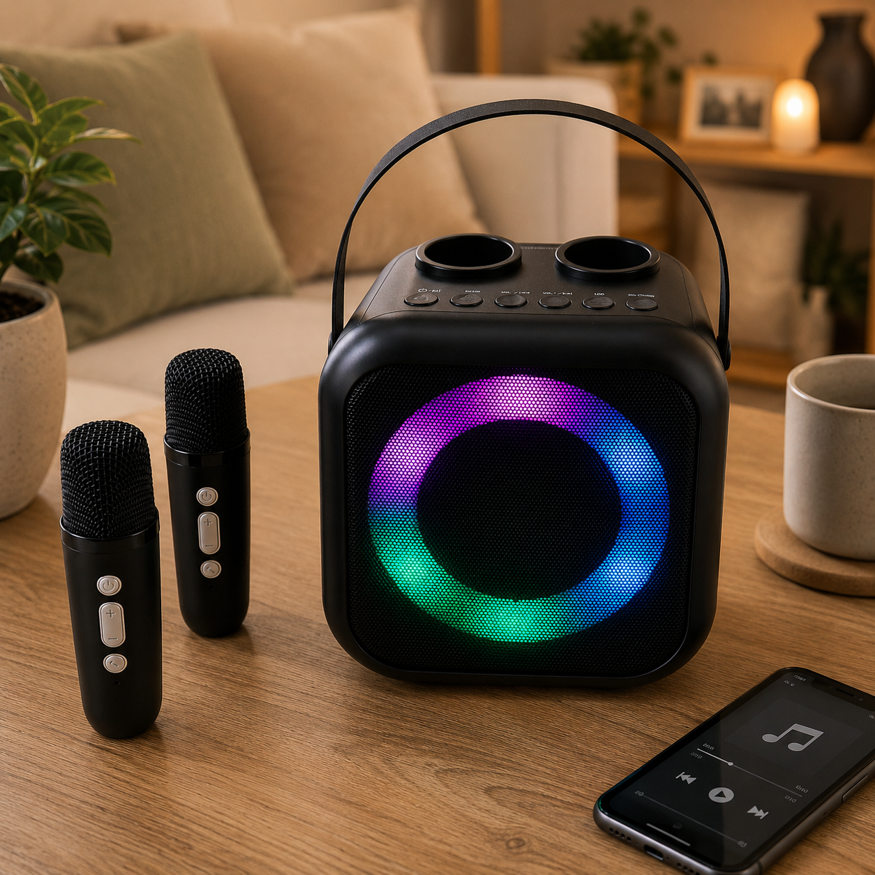 Tragbares Bluetooth® Karaoke System
