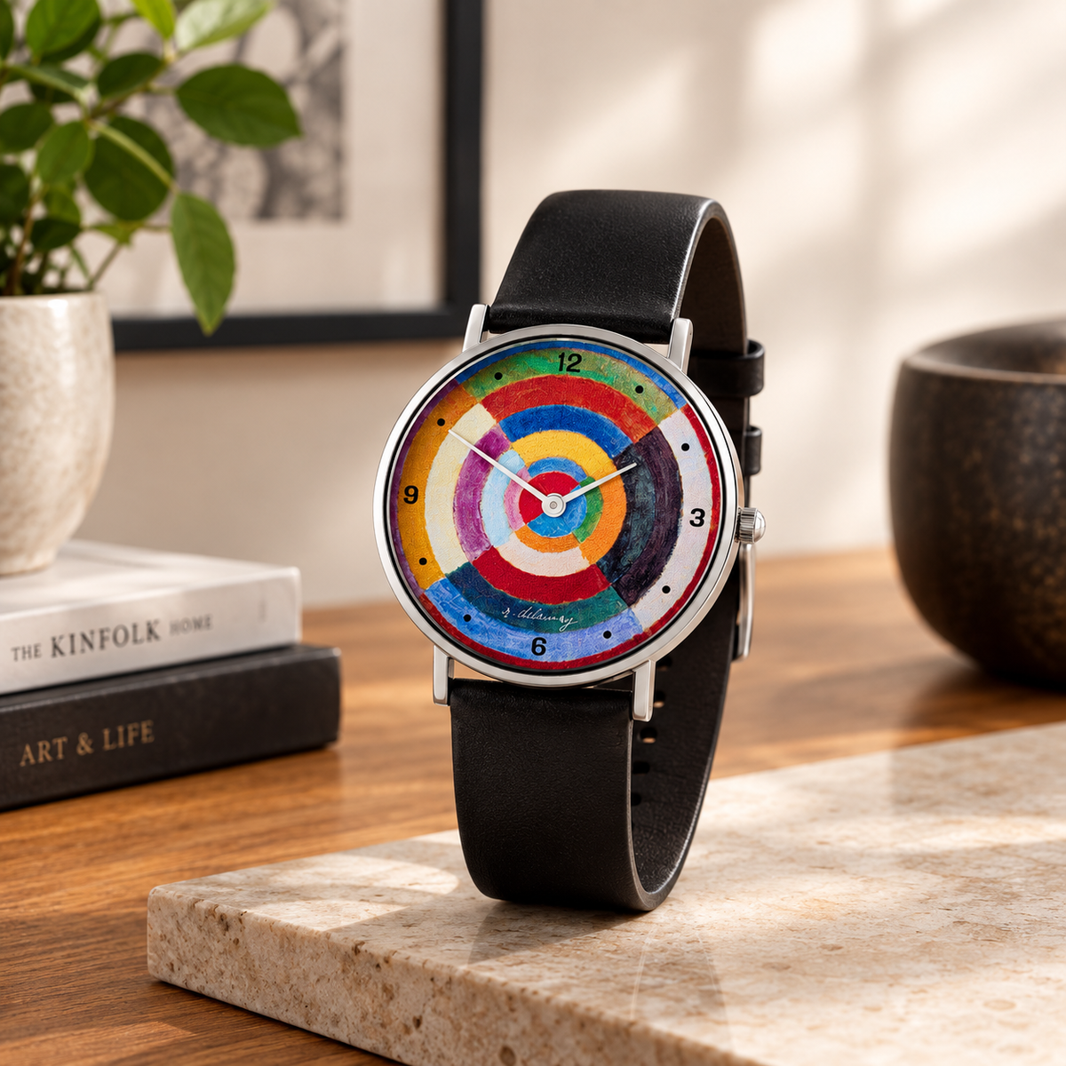 Robert Delaunay: Künstler-Armbanduhr "Disque (Le premier disque)" - Unisex