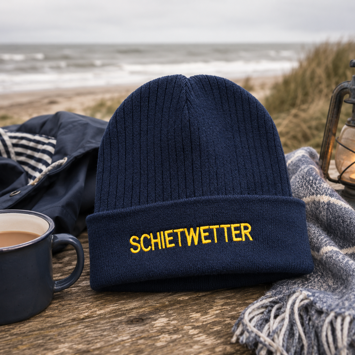Strickmütze "Schietwetter"