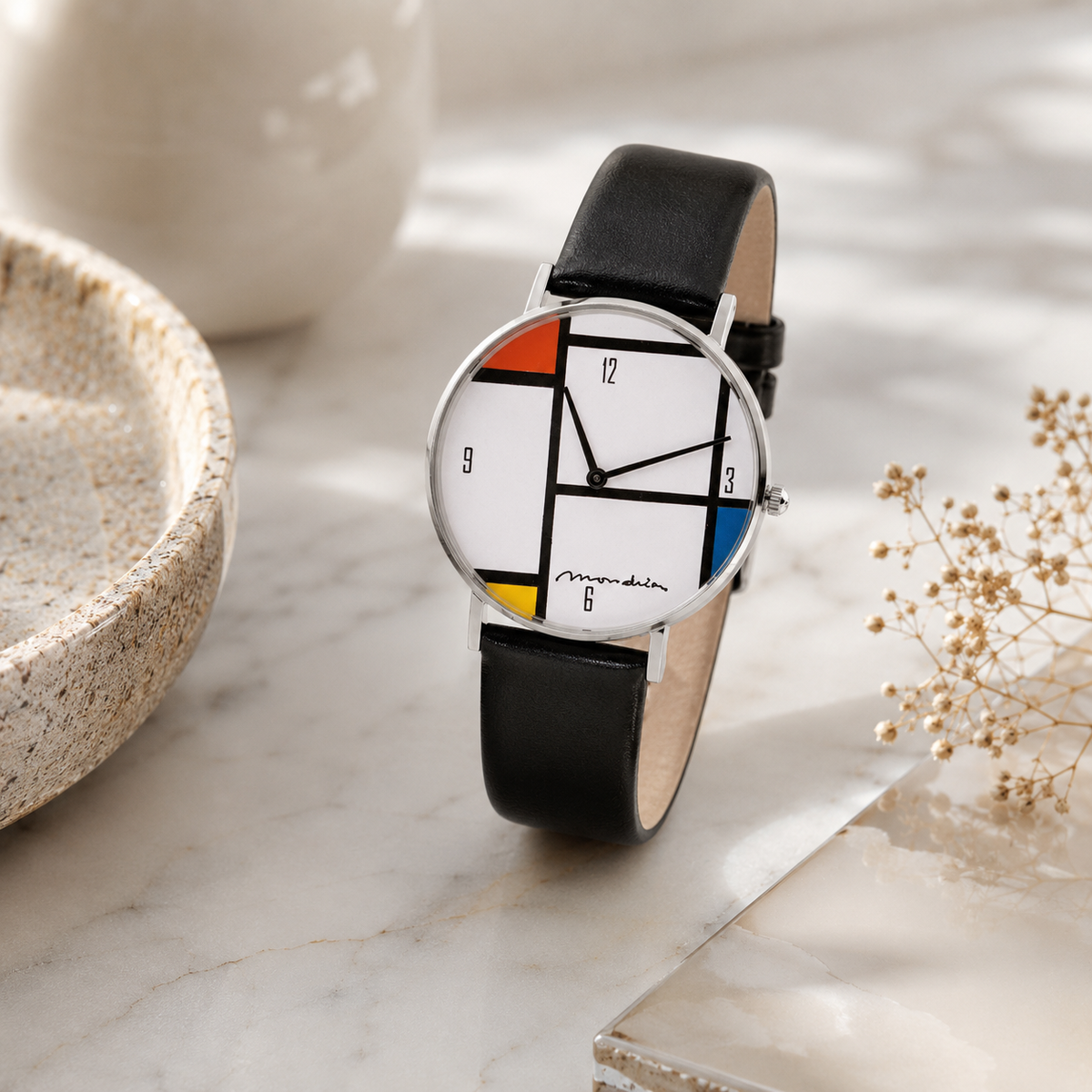 Künstler-Armbanduhr "Mondrian - Tableau Nr. IV"