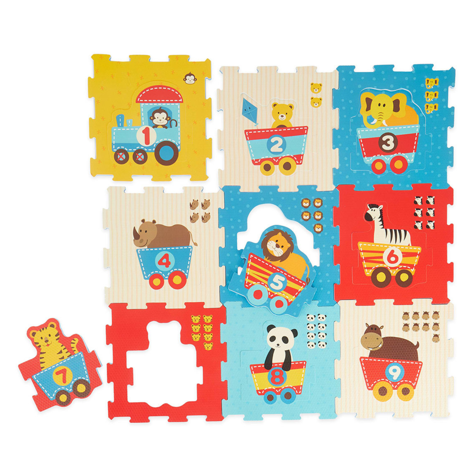 Puzzlematte Tier Motivzug (18 Teile)