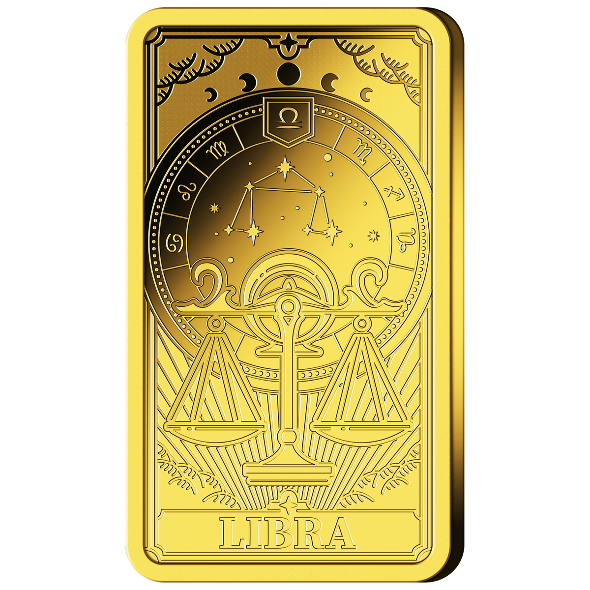 Goldbarren Sternzeichen Waage | 24.09. - 23.10. (mit Zertifikat)