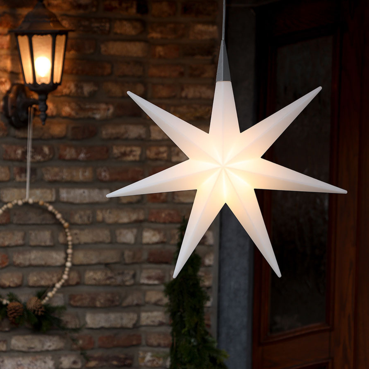 Stern-Leuchte Ø70 mit Timer – LED Fenster- und Weihnachtsdekoration – Nordwest Shop