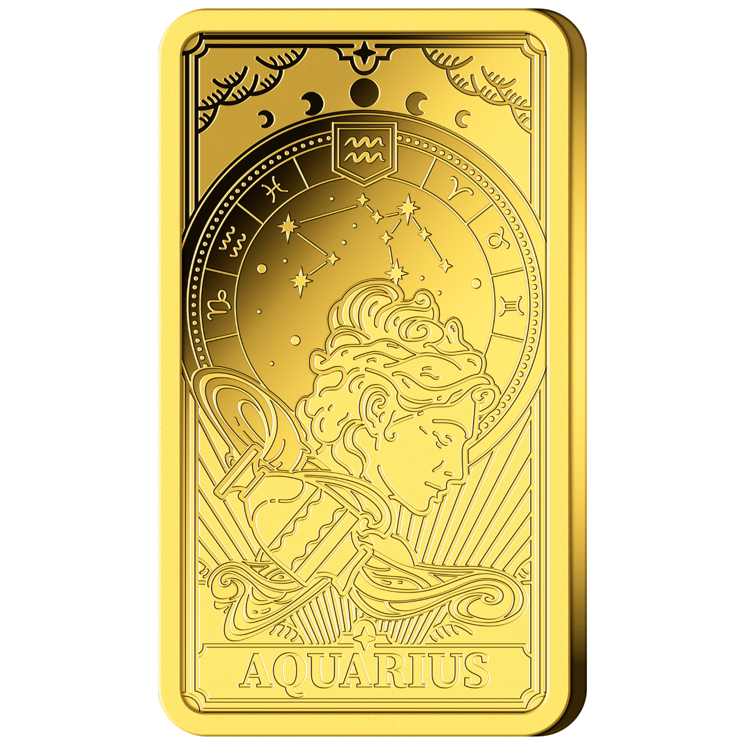 Goldbarren Sternzeichen Wassermann (mit Zertifikat)