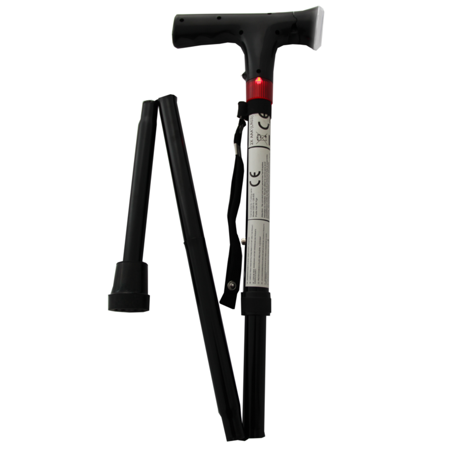 Faltbarer Sicherheitsgehstock "Be Safe"