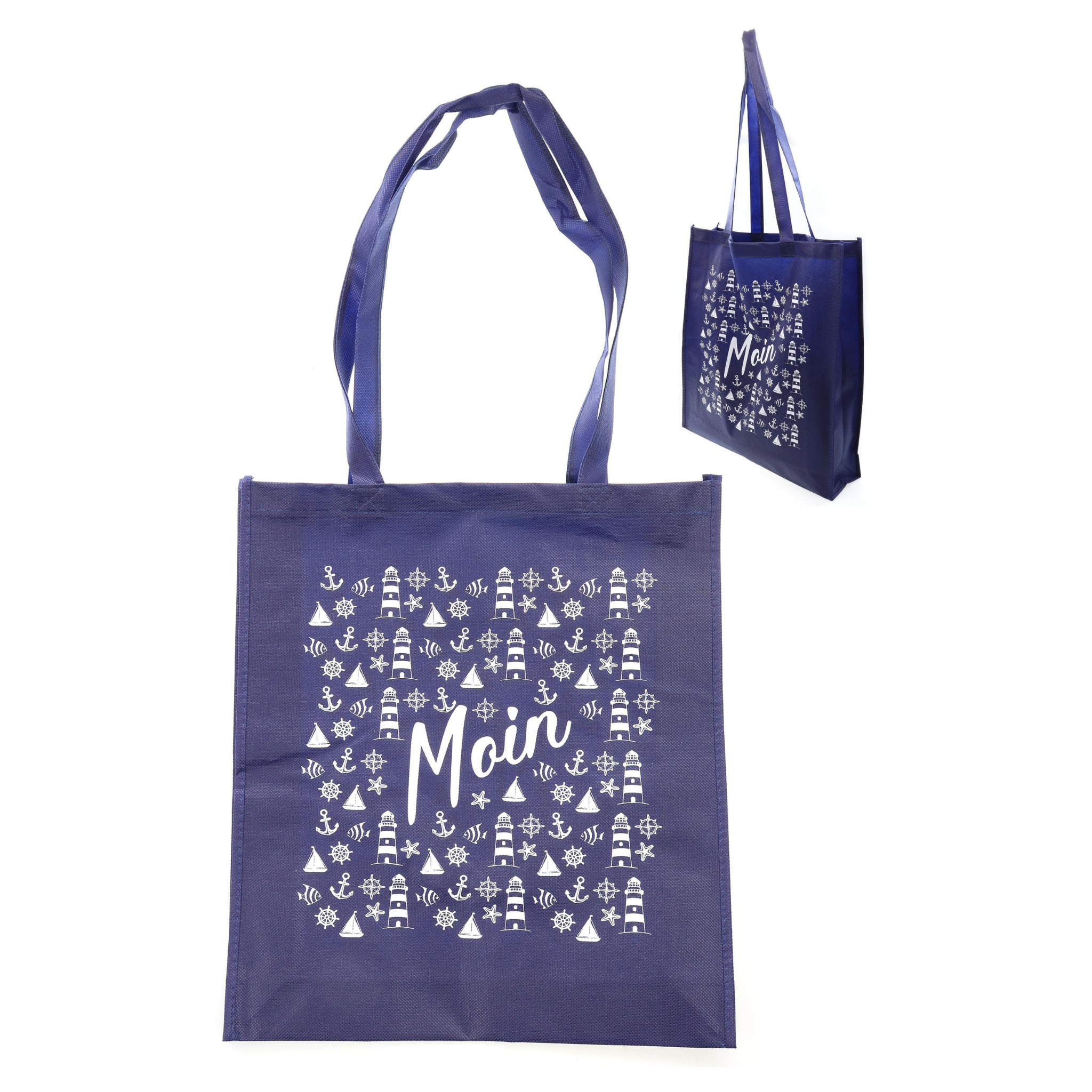 Tragetasche navyblau "Moin"