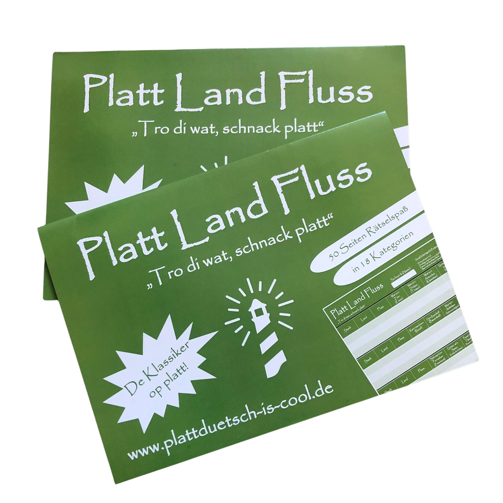 PLATT LAND FLUSS - Der Spieleblock auf Platt!