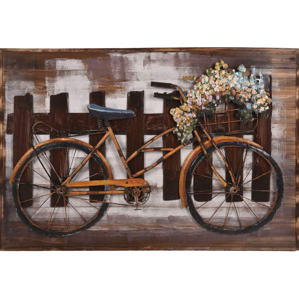 3D Metallbild Fahrrad
