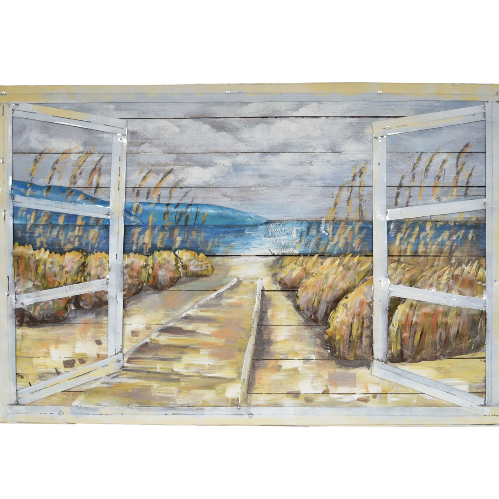 3D Metallbild Meerblick