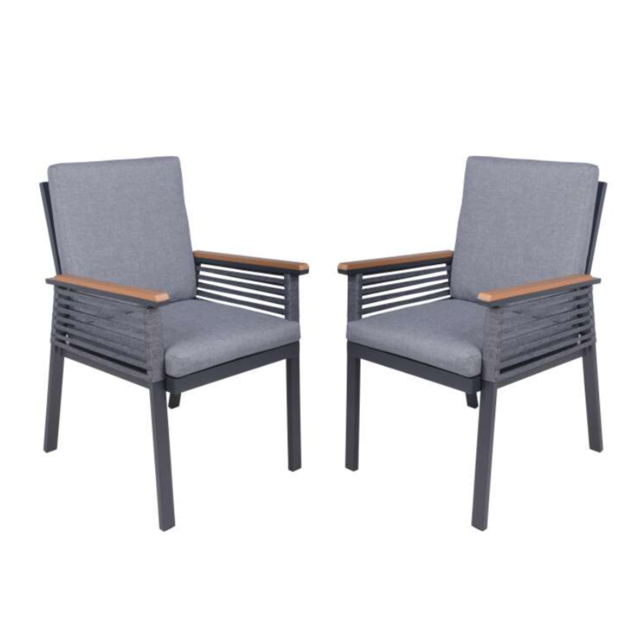 Stuhl DENIA grau (2er Set)