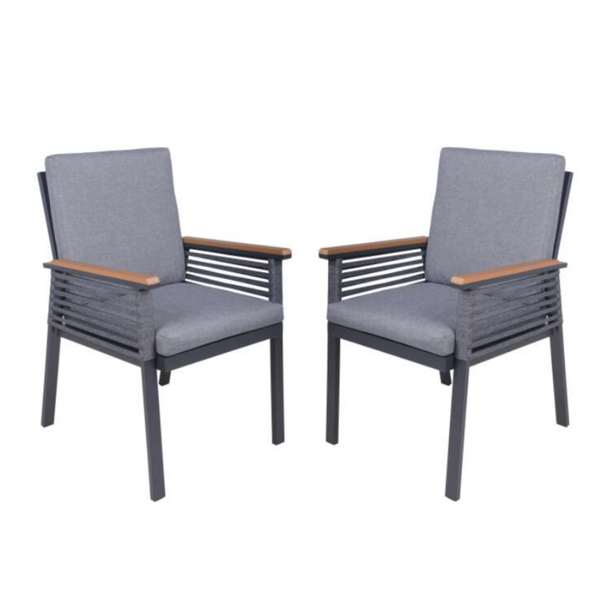 Stuhl DENIA grau (2er Set)