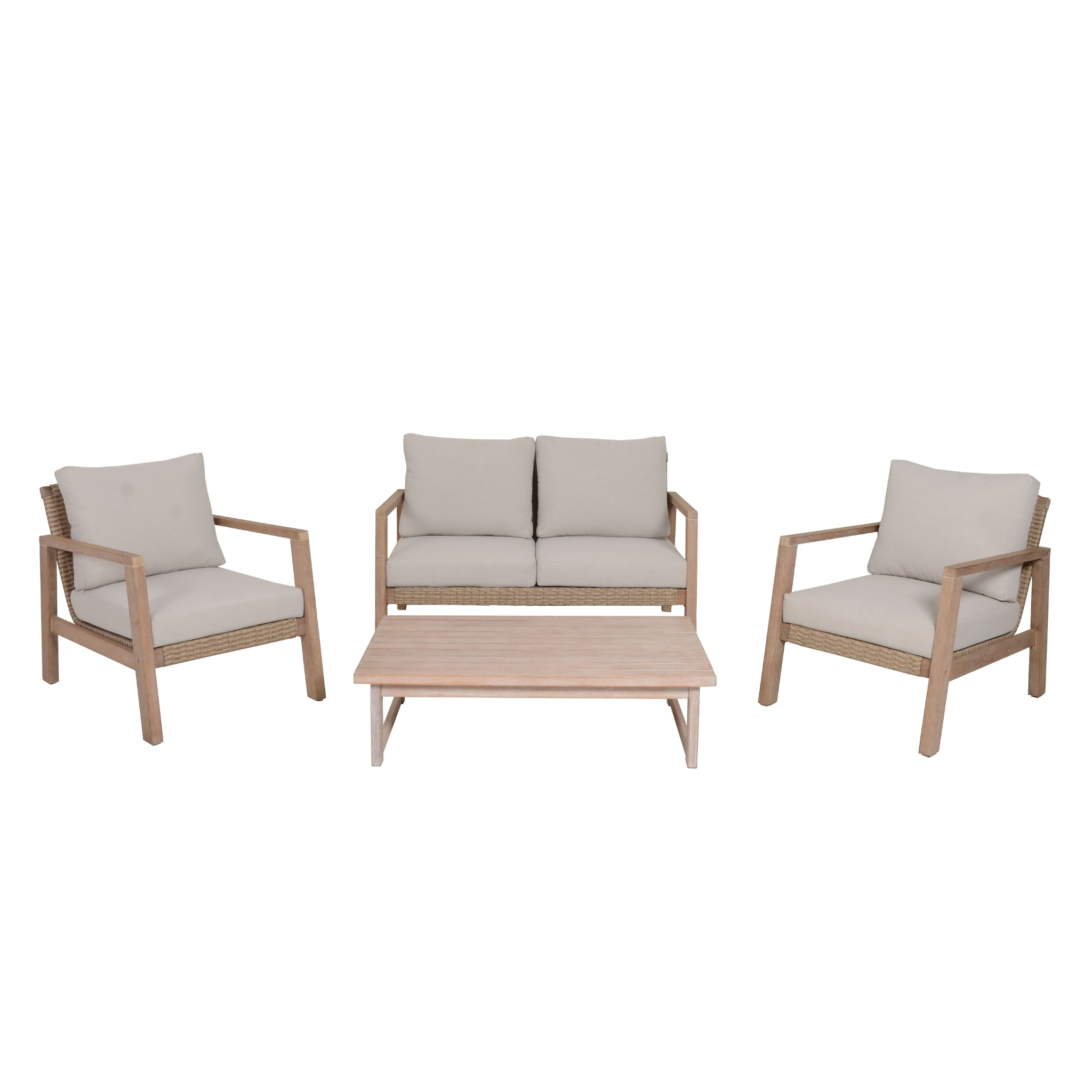 Lounge-Set SAN MATEO inkl. Kissen (4-teilig)