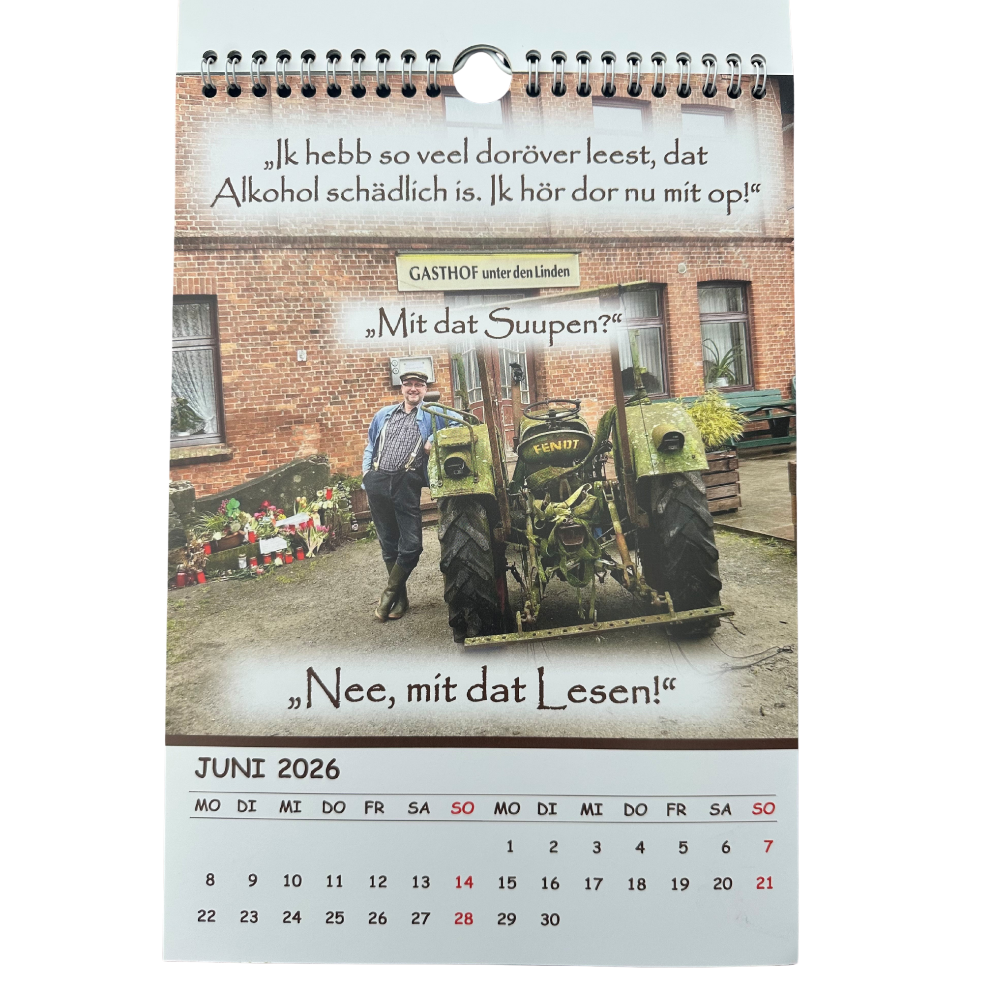 NEU! DER Kalender 2026 – „De Kalenner ton Schmunzeln op platt“