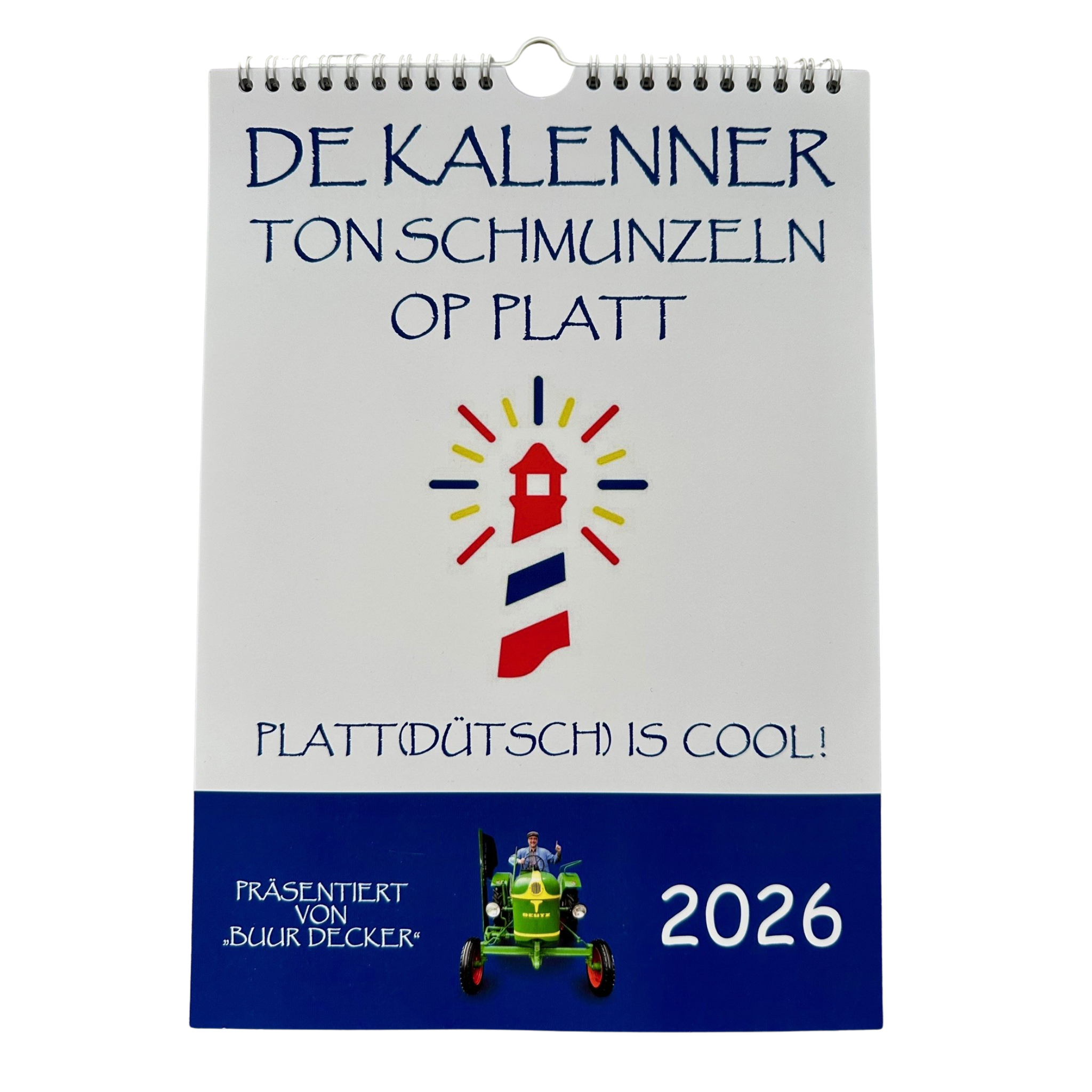 NEU! DER Kalender 2026 – „De Kalenner ton Schmunzeln op platt“