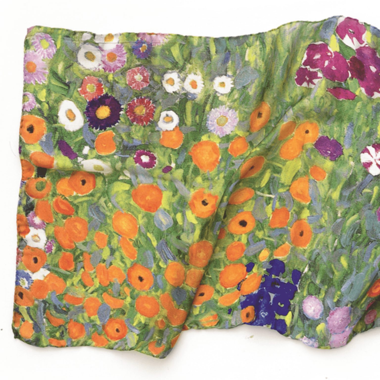 Gustav Klimt: Seidenschal "Bauerngarten"