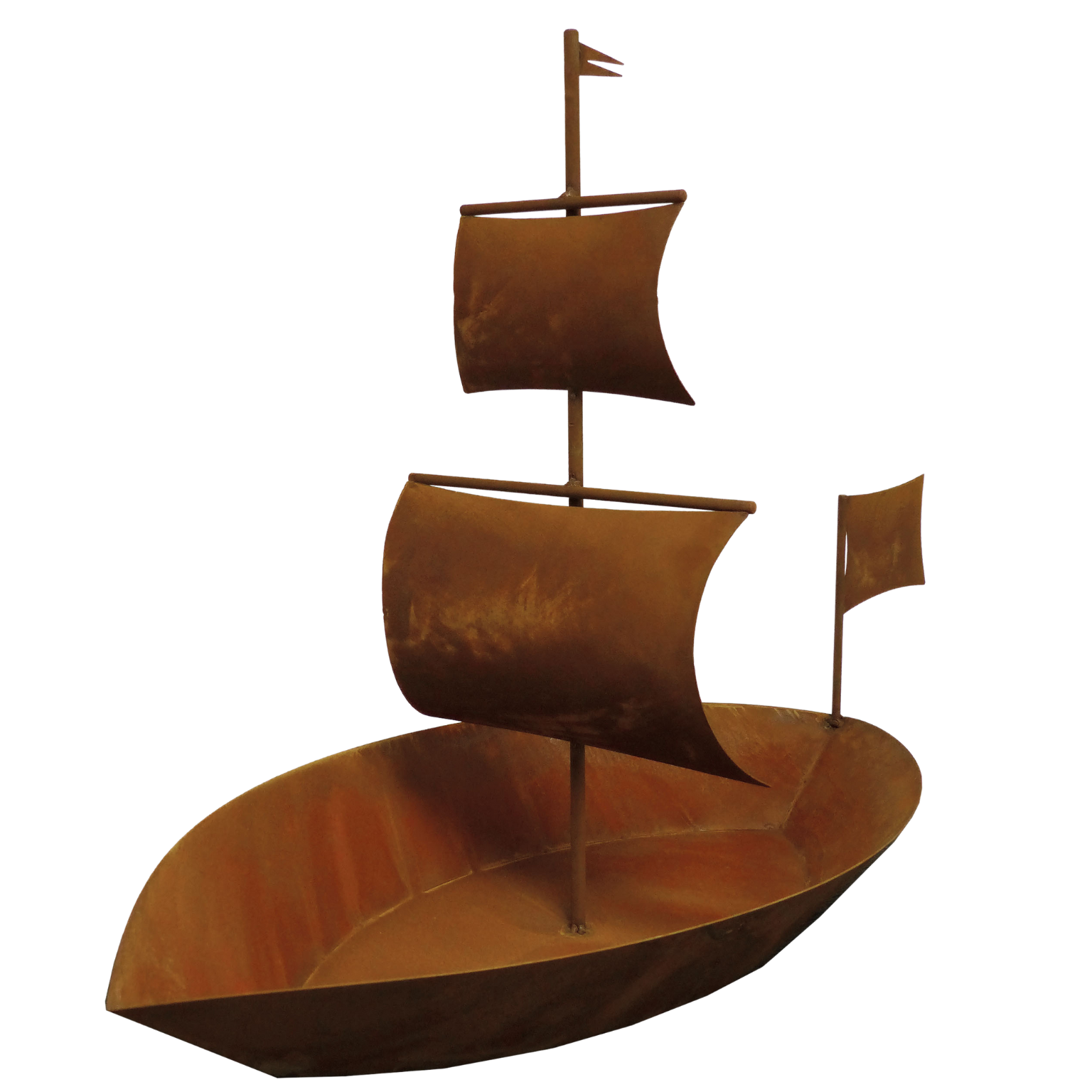 Edelrost Schiff zum Bepflanzen