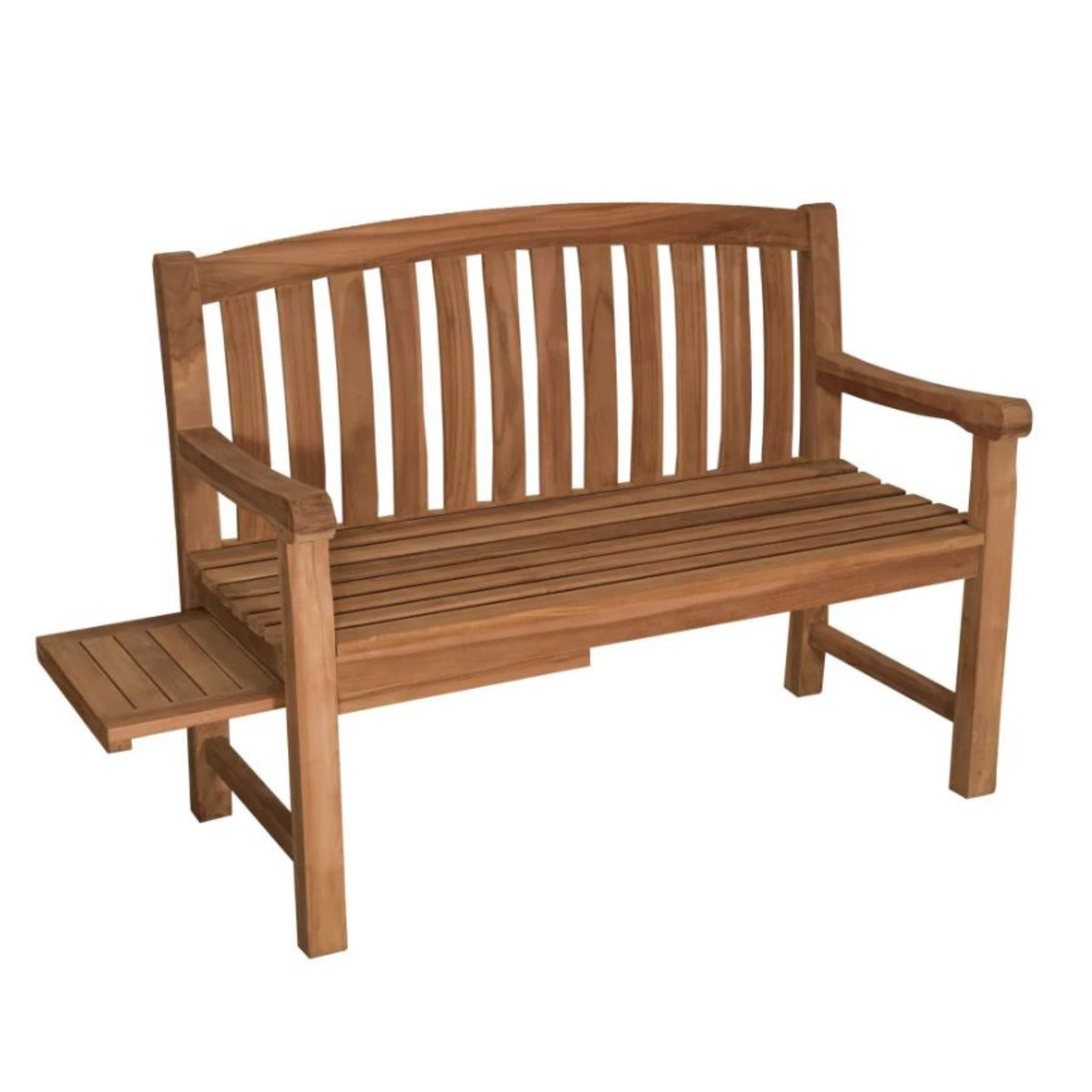 Gartenbank Lancaster Teak 120 cm mit Seitentisch