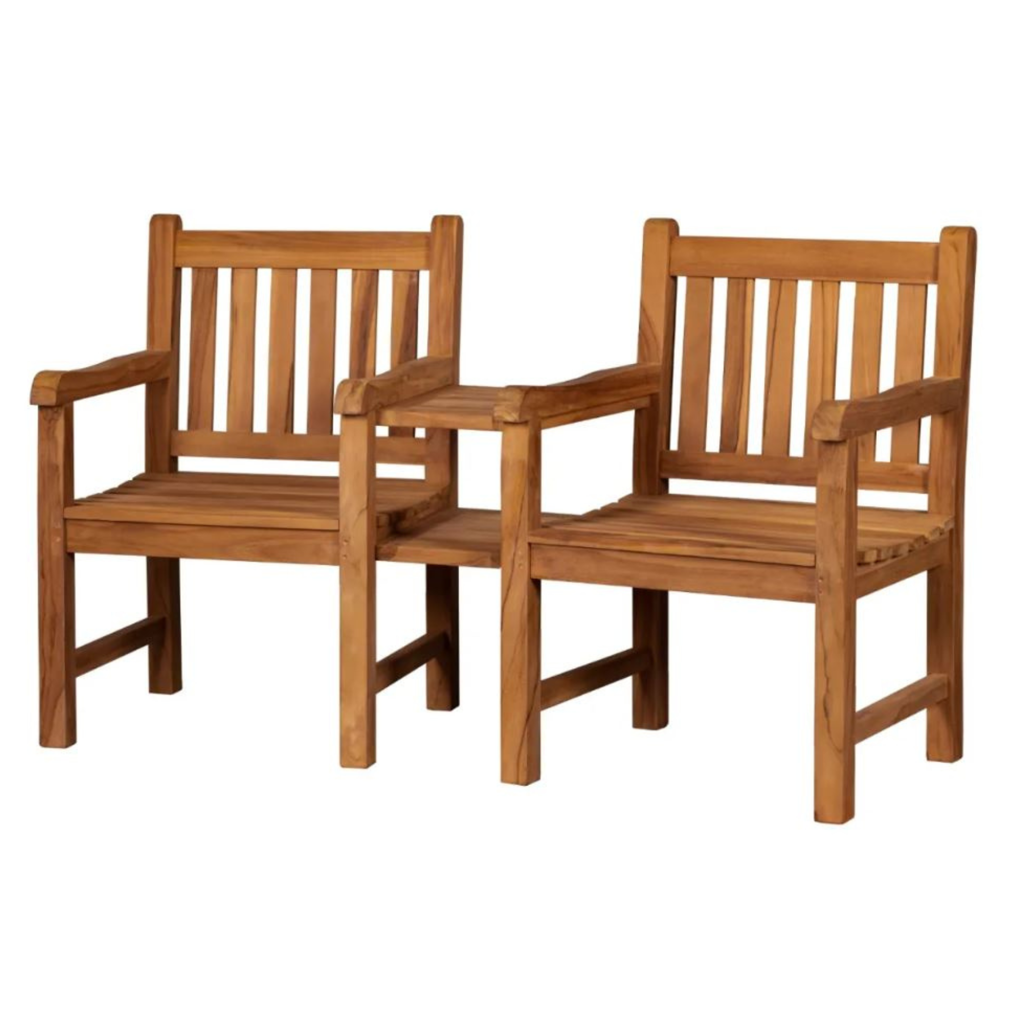 Teakholz Feierabendbank Zweisitzer 160 cm