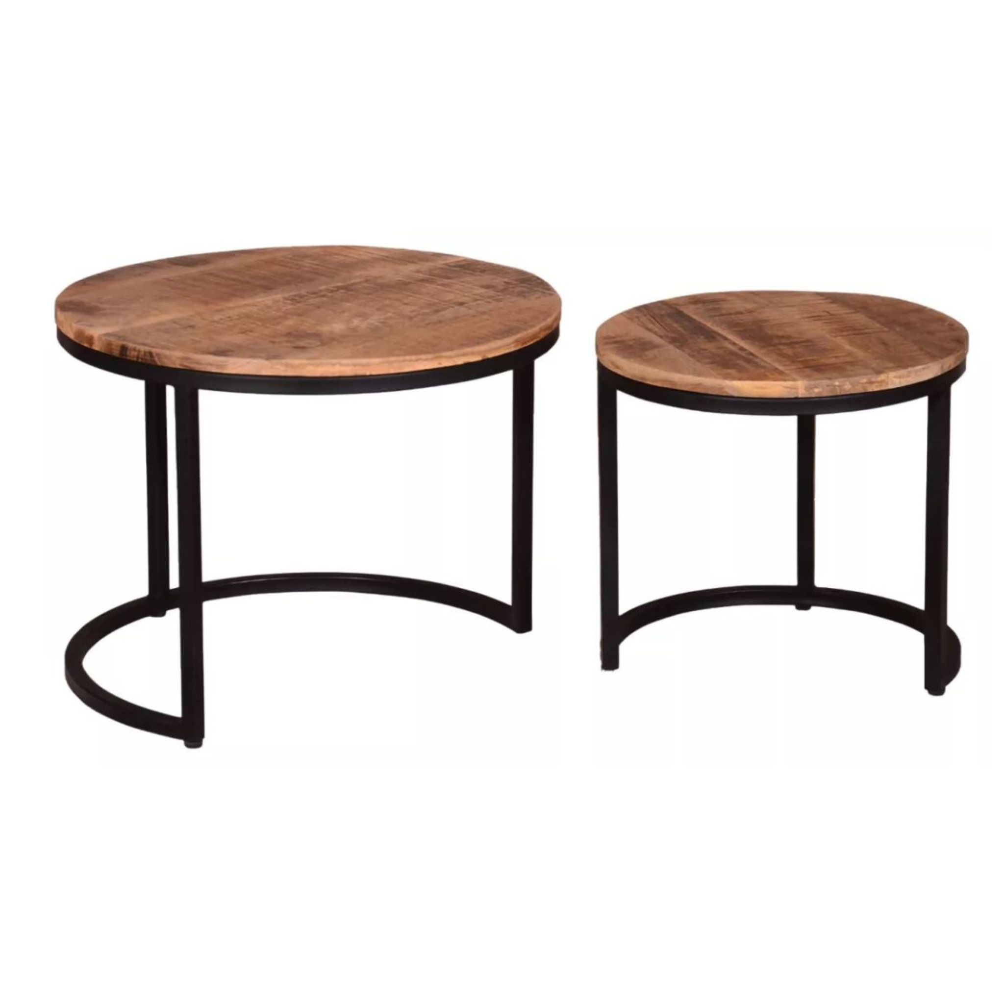 Couchtisch Fermo Mangoholz natur (2er Set)
