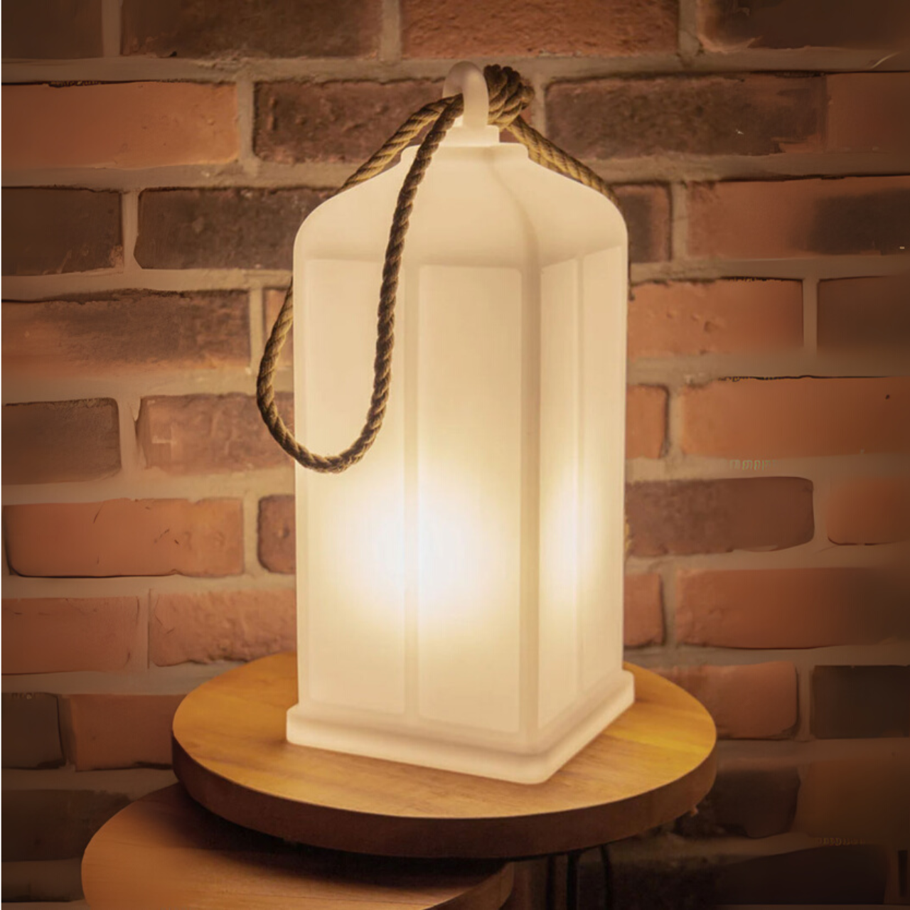 Leuchtende Laterne Solar weiß