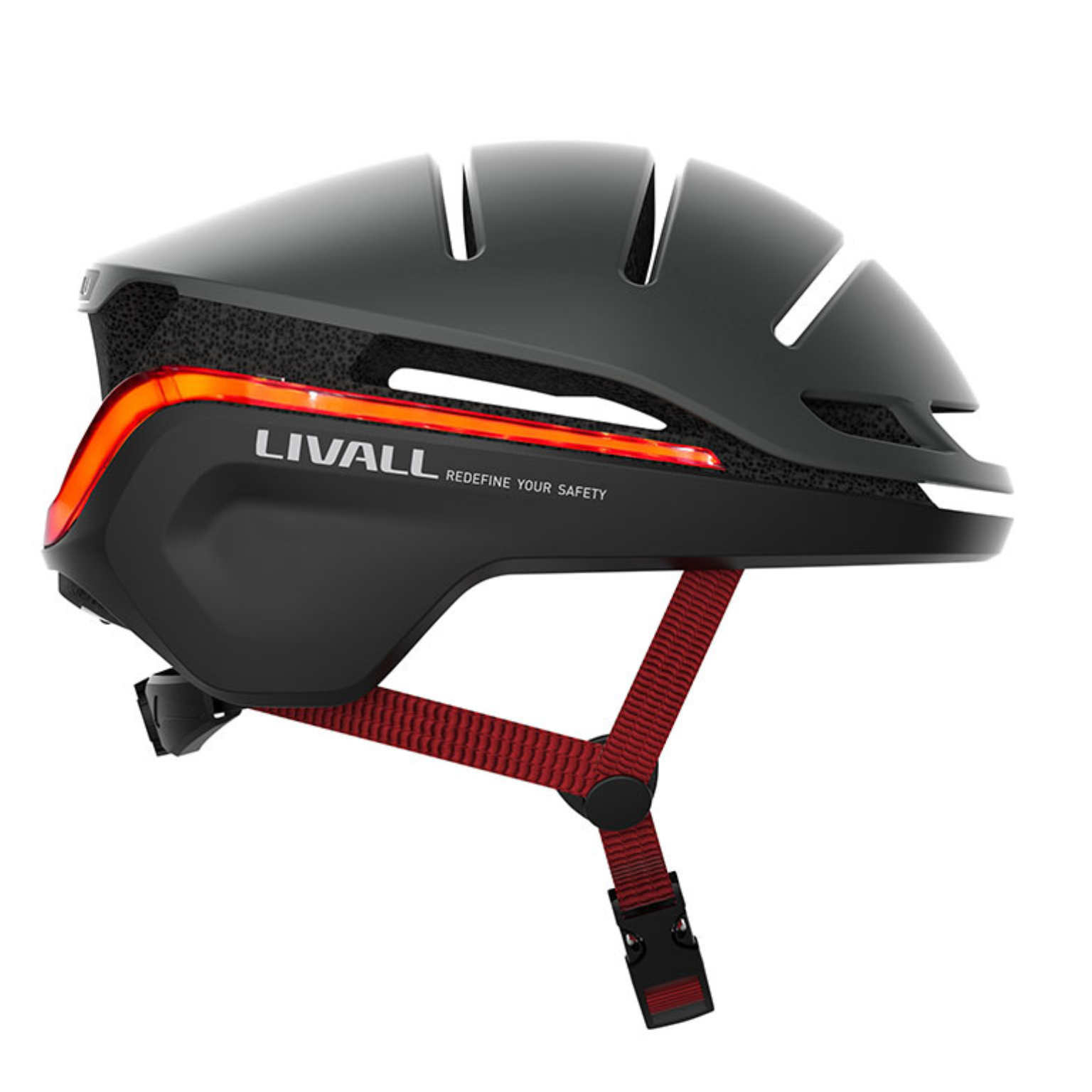 Fahrradhelm mit Bremslicht, Blinker und SOS-Alarm