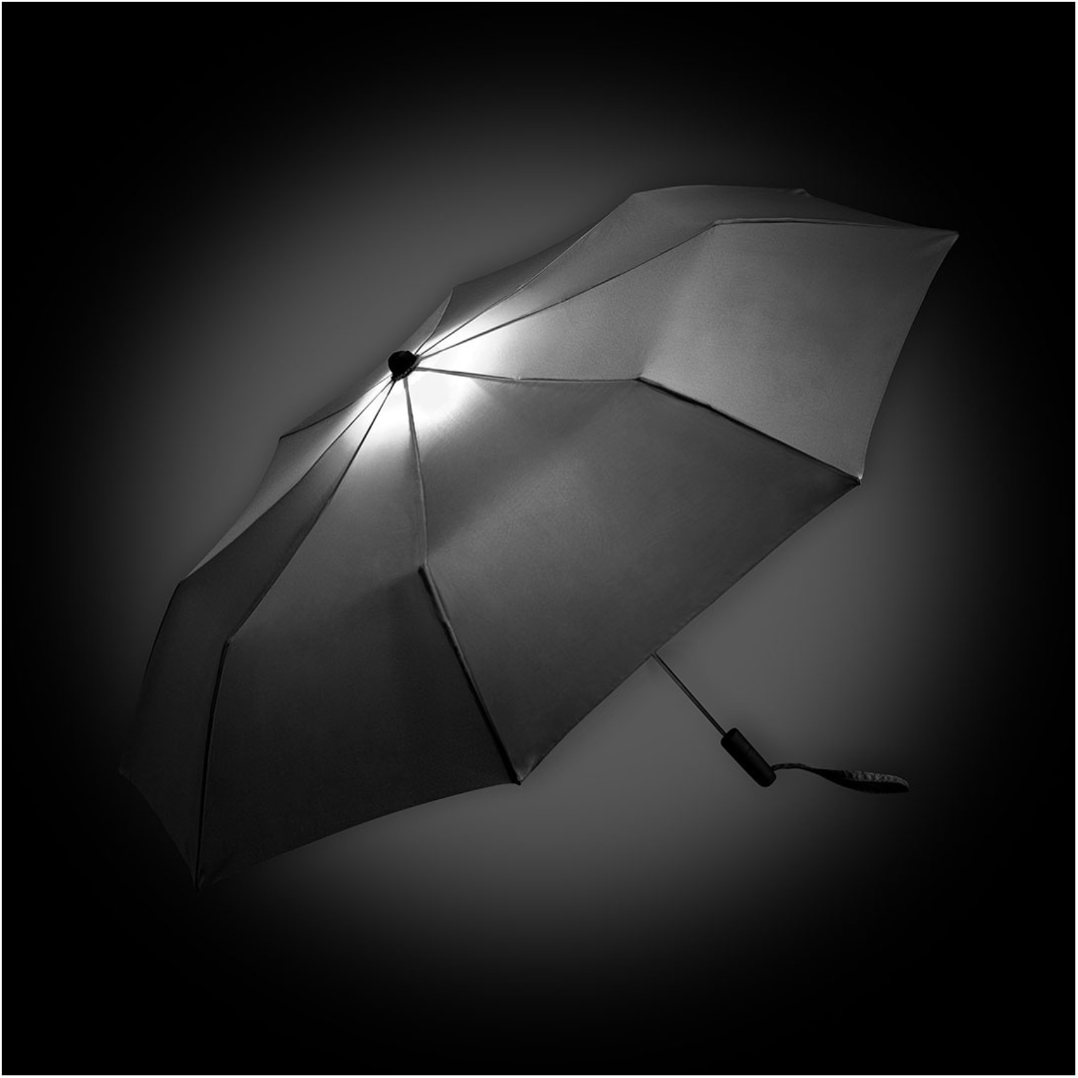Oversize Taschenschirm mit Beleuchtung